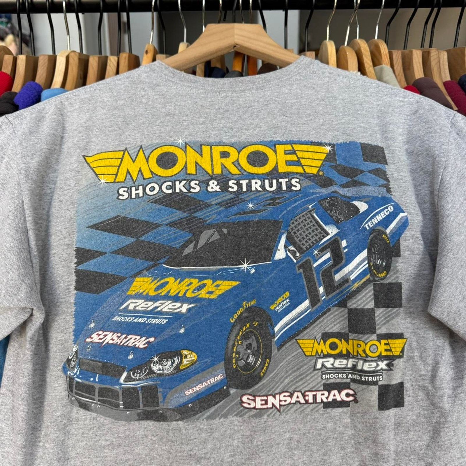 Gildan Vintage Y2K Monroe Racing T-Shirt Shocks and Struts Size US M / EU 48-50 / 2 - 2 Thumbnail