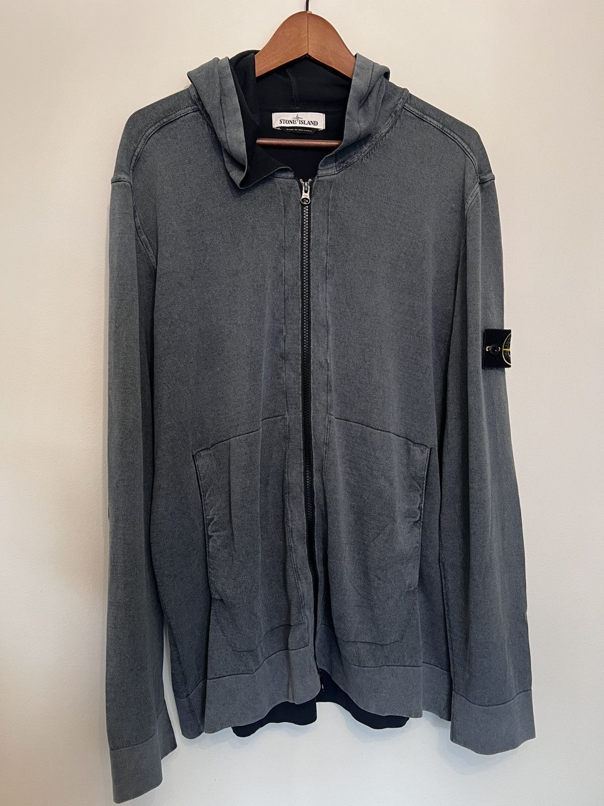 Stone Island Frost Treatment Cotton Hoodie XXL Black/Blue Size US XXL / EU 58 / 5 - 1 Thumbnail