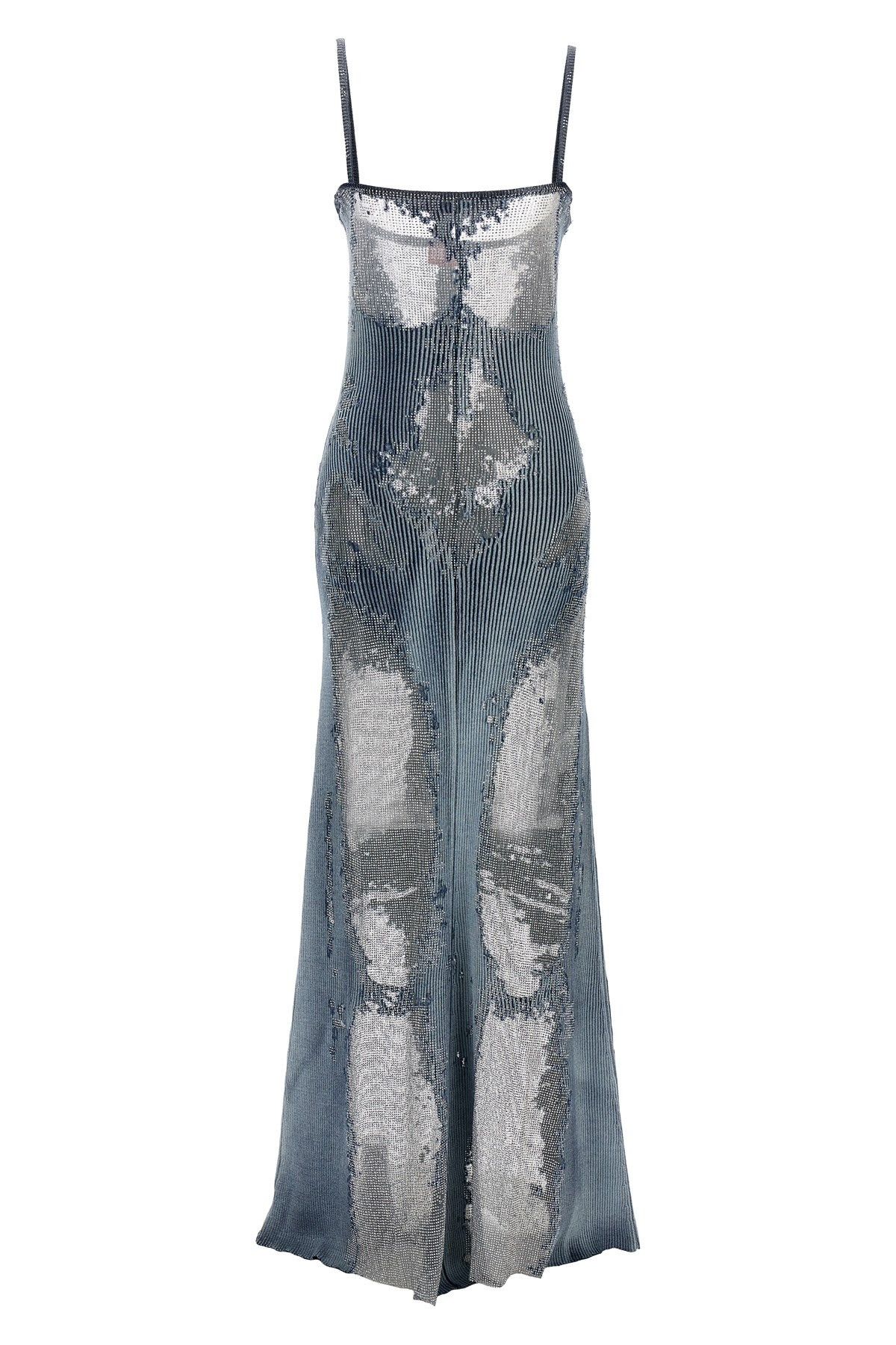 image of Diesel 'm-Claudia' Long Dress in Light Blue, Women's (Size Medium)