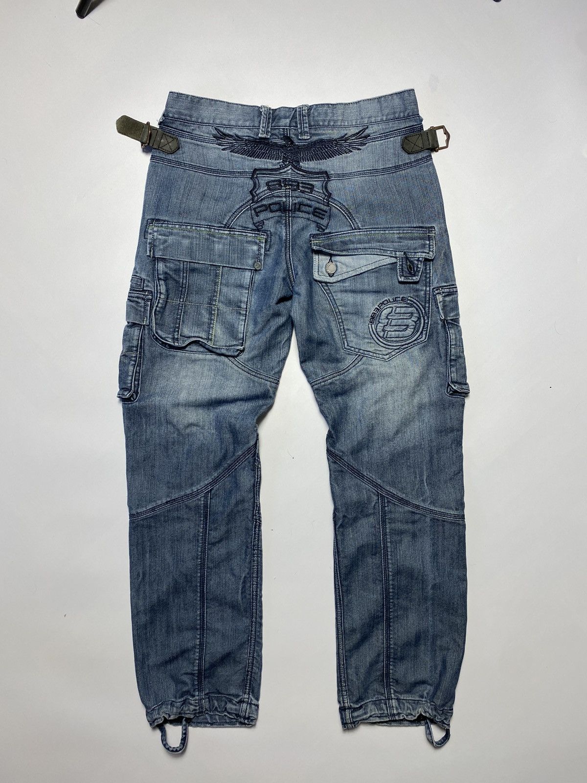Vintage Vintage Y2k Police cargo jeans Kanye West style size 30 Size US 30 / EU 46 - 1 Thumbnail