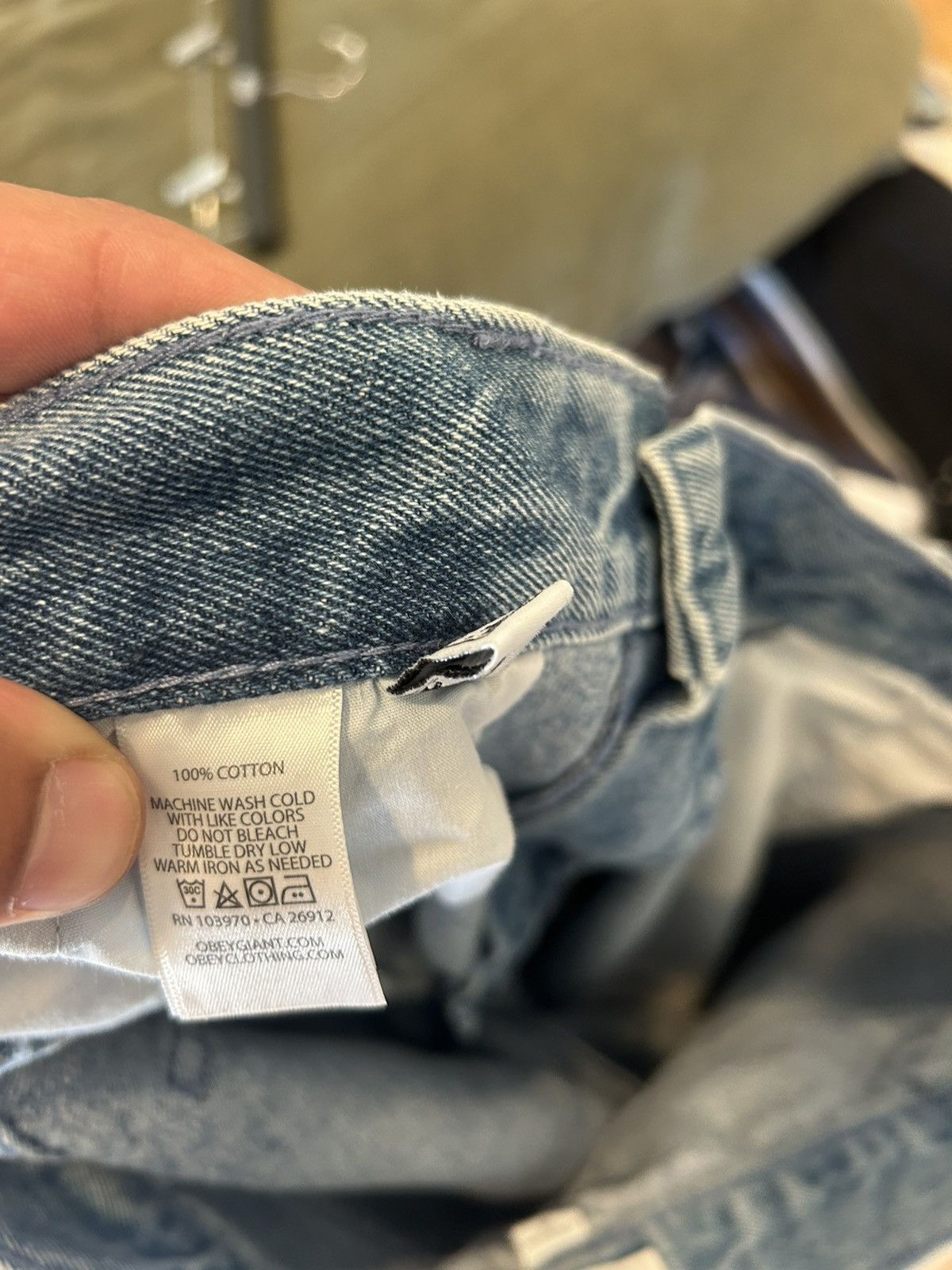 Obey Mens BIGWIG BAGGY DENIM pants Size US 36 / EU 52 - 9 Thumbnail