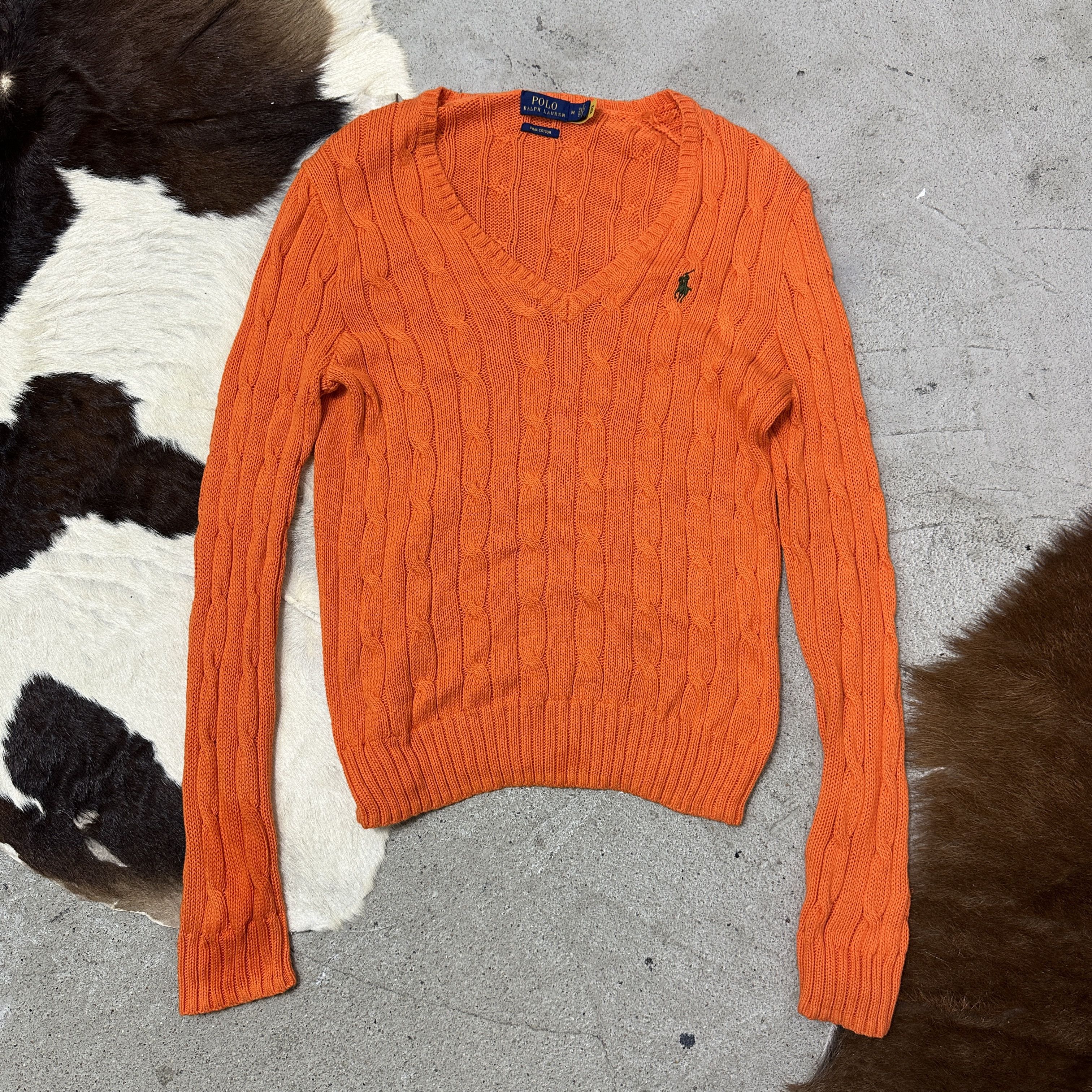 Polo Ralph Lauren Vintage Cable Knitted Polo Ralph Lauren Sweater 00s Size M / US 6-8 / IT 42-44 - 2 Thumbnail