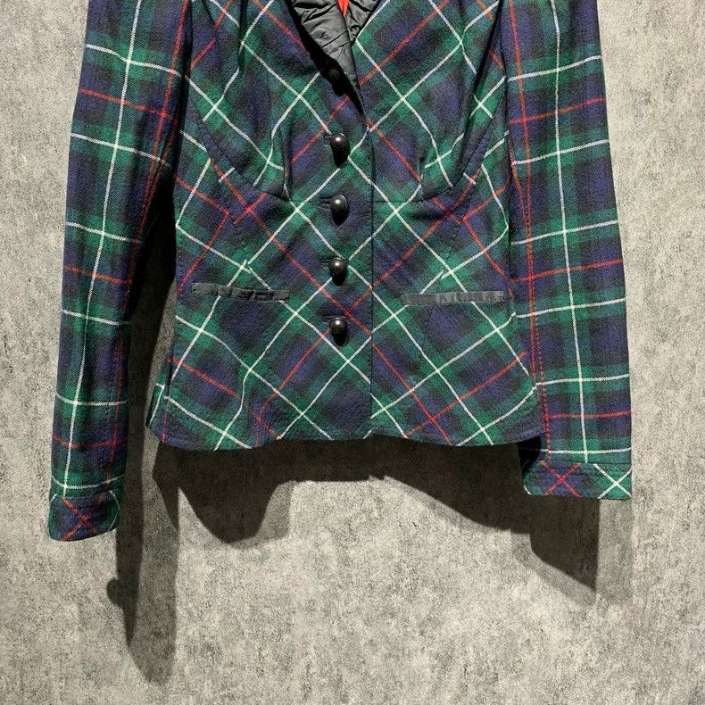 Louis Vuitton Louis Vuitton Rare Teal Plaid Fully Lined Jacket 2501-Nexta Size XS / US 0-2 / IT 36-38 - 6 Thumbnail