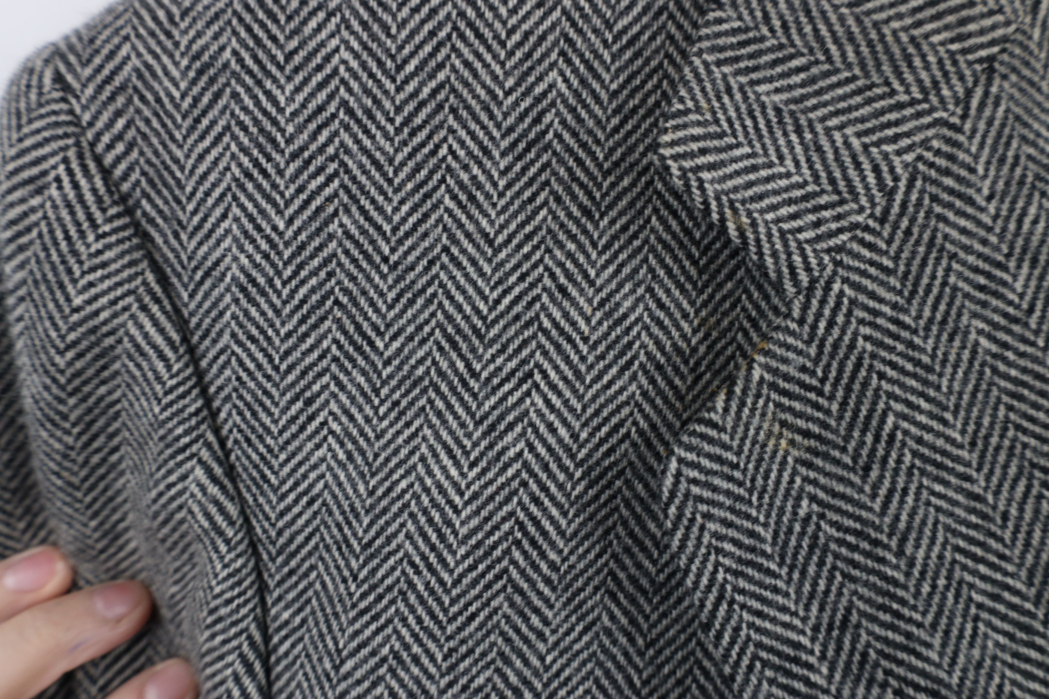 Vintage Vintage 90s Streetwear Herringbone 2 Button Blazer Jacket Size US XXL / EU 58 / 5 - 6 Thumbnail