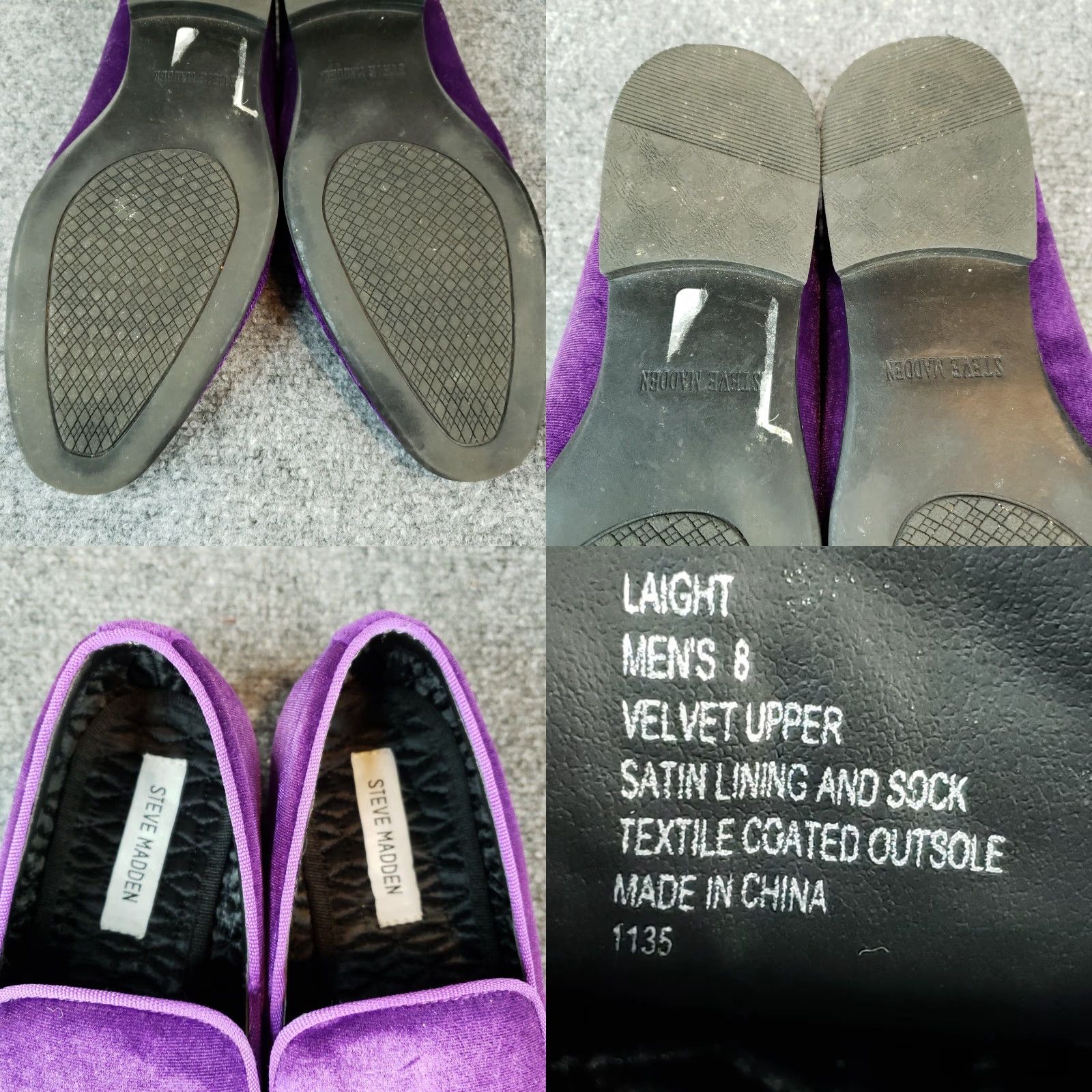 Steve Madden Steve Madden Laight Loafer Mens Size 8 Purple Velvet Slip On Casual Comfort Size US 8 / EU 41 - 8 Thumbnail