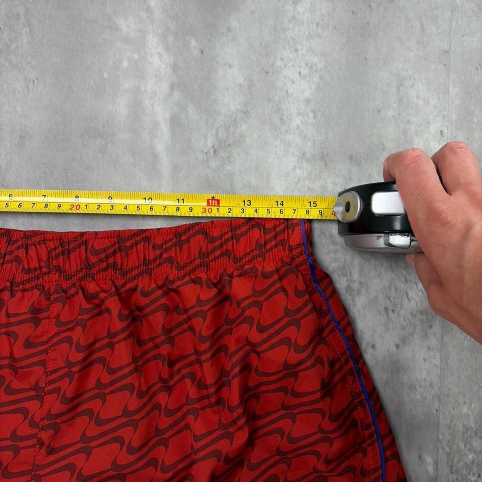 Nike Y2K Red Nike Grunge Dri Fit Mini Running Shorts Size 36" / US 14 / IT 50 - 6 Thumbnail