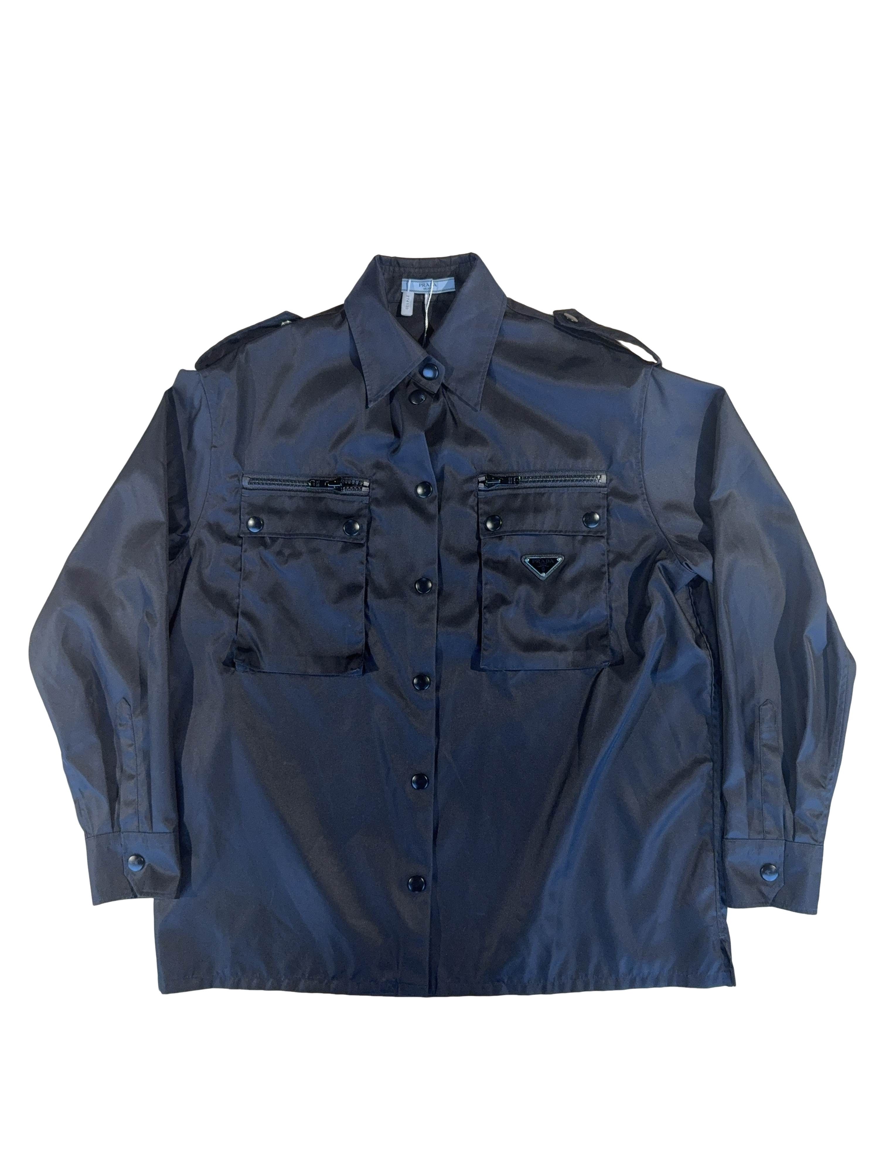 Prada Prada Gore Tex Black Nylon 42 Jacket Art.280312 Mat.JZA