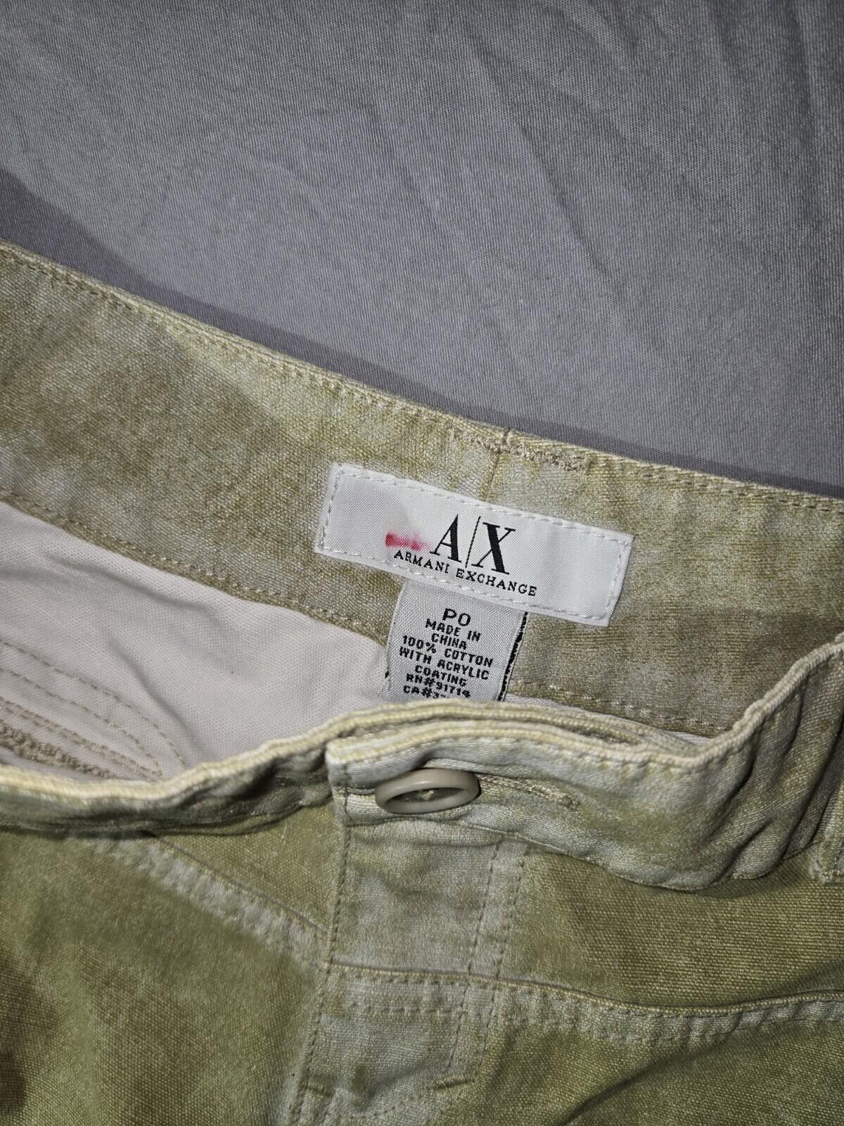 Armani Exchange Armani Exchange Woman's Green Jeans Size Petite 0 Size 25" / US 0 / IT 36 - 4 Thumbnail