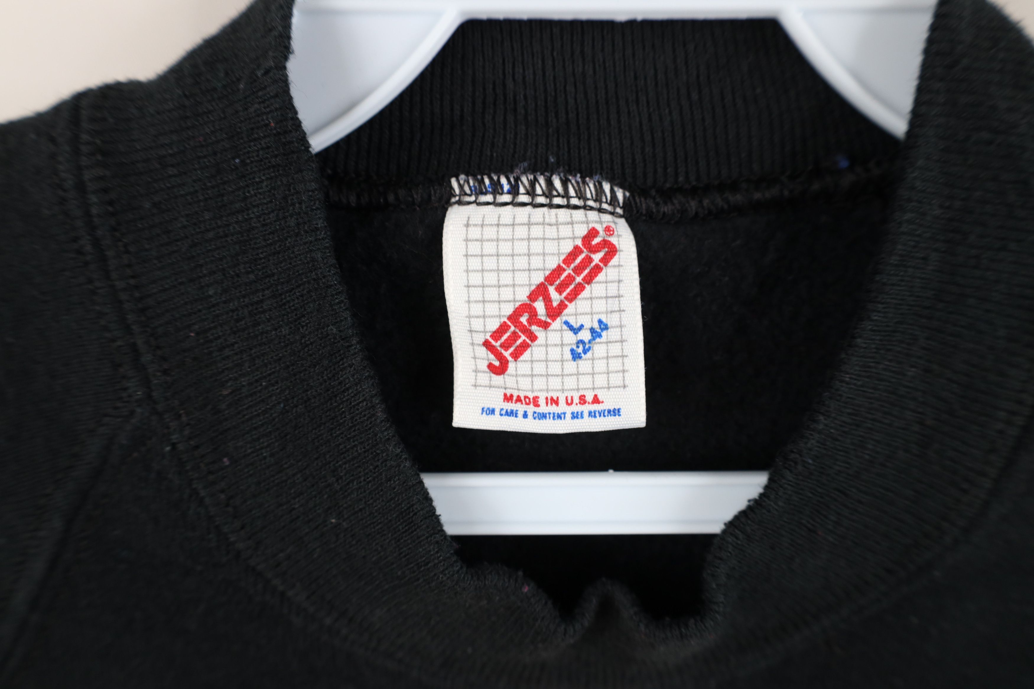 Vintage Vintage 90s Streetwear Crewneck Sweatshirt Black USA Size US L / EU 52-54 / 3 - 7 Thumbnail