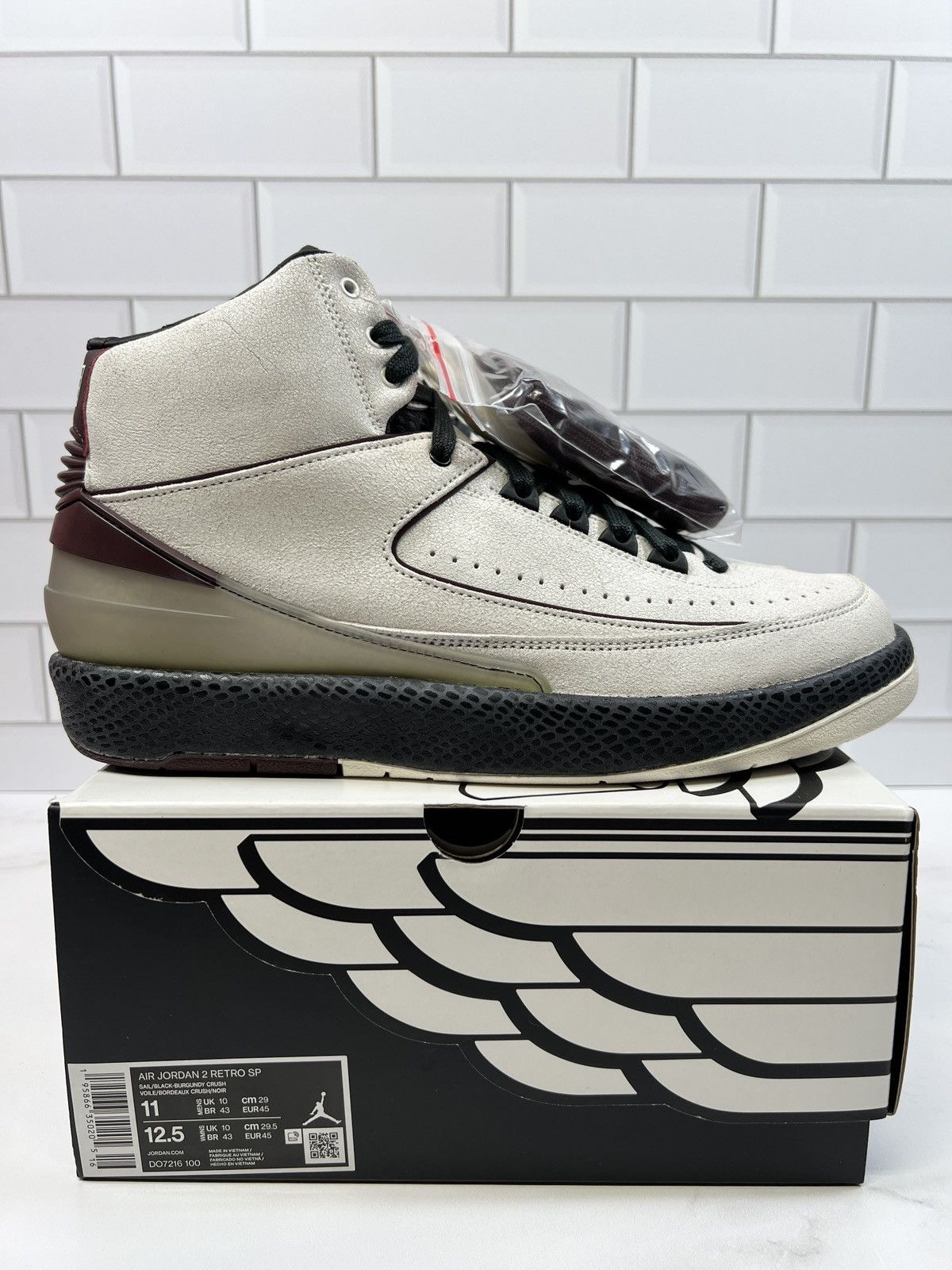 Jordan Brand NEW Nike Retro Air Jordan A Ma Maniere Airness 2s 2 Mens Men Size US 11 / EU 44 - 5 Thumbnail