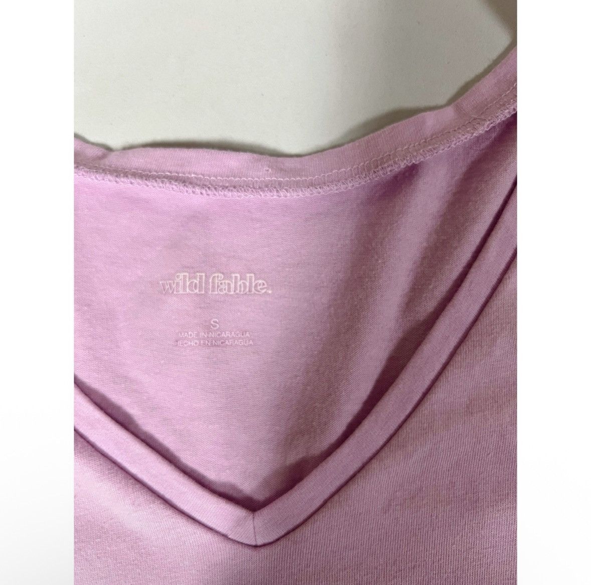 Wild Things Wild Fable Purple Pastel V-Neck Shirt Top Blouse Tee Size S💜 Size S / US 4 / IT 40 - 3 Thumbnail