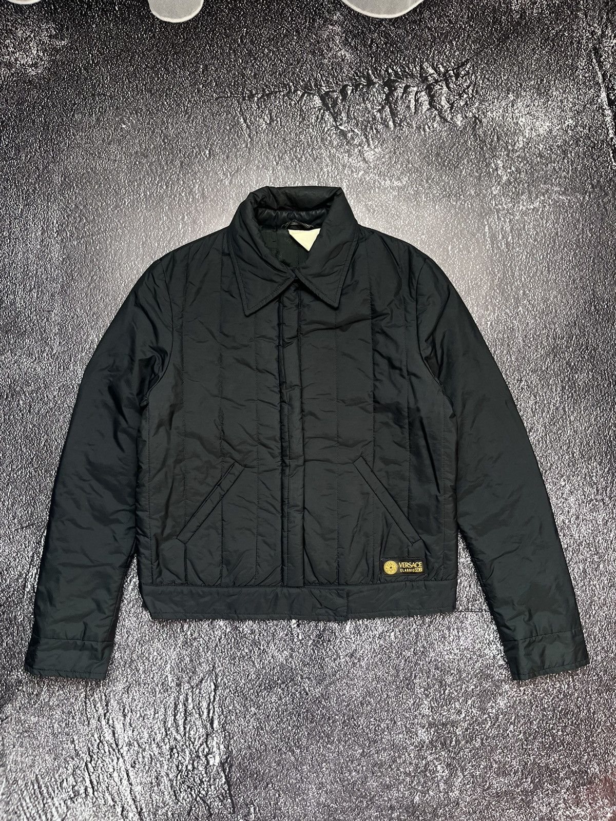 Versace Vintage Versace Classic V2 Nylon Jacket Woman Black Size XS / US 0-2 / IT 36-38 - 2 Thumbnail