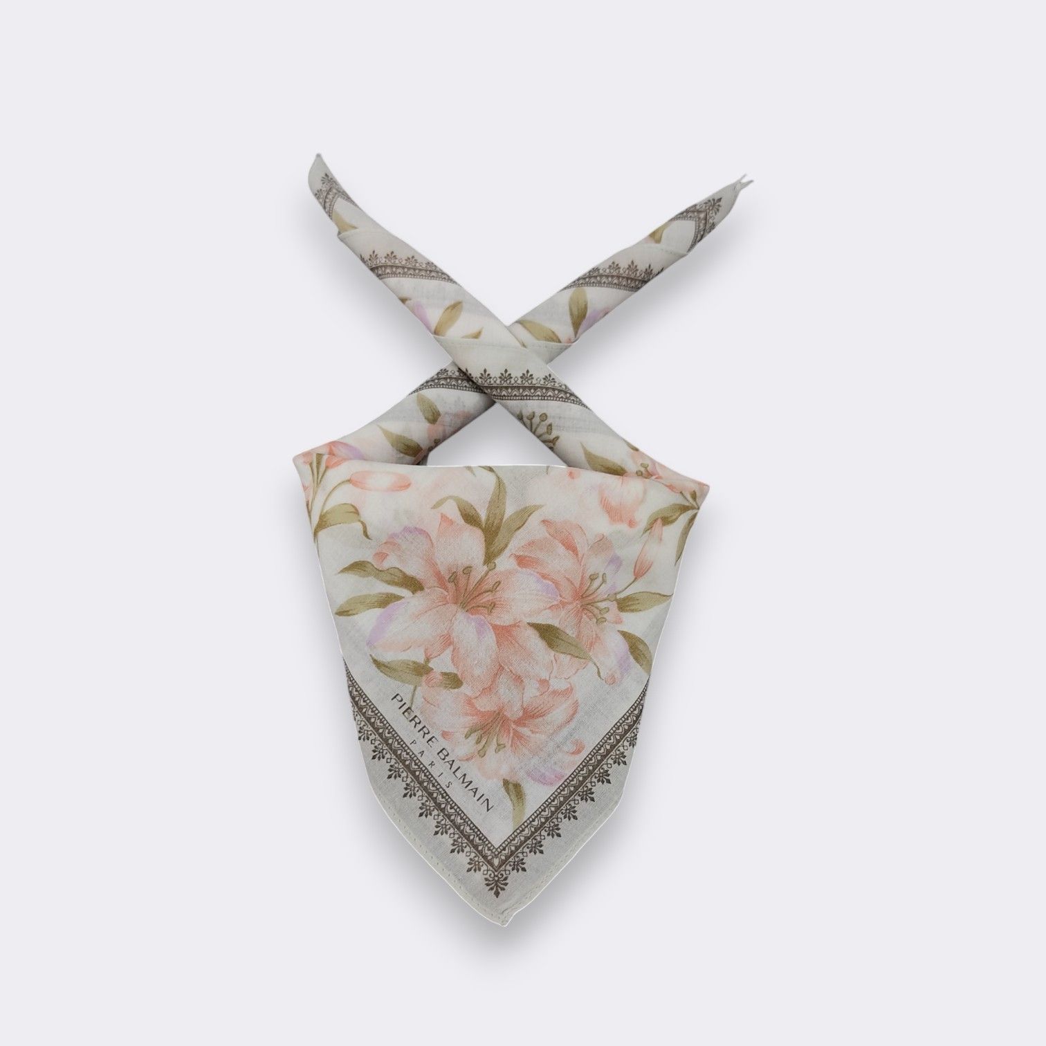 Pierre Balmain Vintage Pierre Balmain Handkerchief Neckerchief H386M Size ONE SIZE - 1 Thumbnail