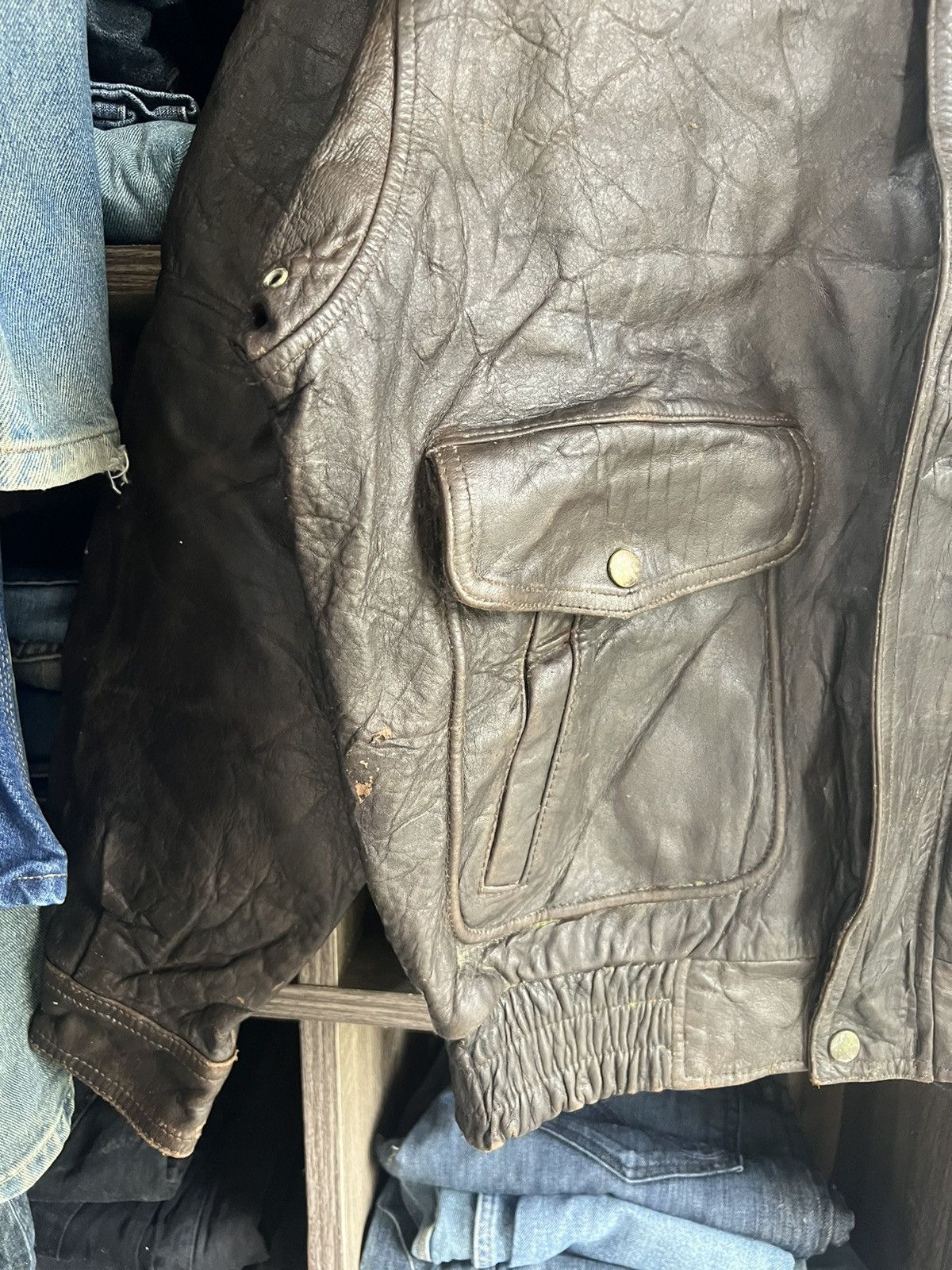 Other 🔥Flight Jacket Usa Stylewear Leather Size US L / EU 52-54 / 3 - 9 Thumbnail