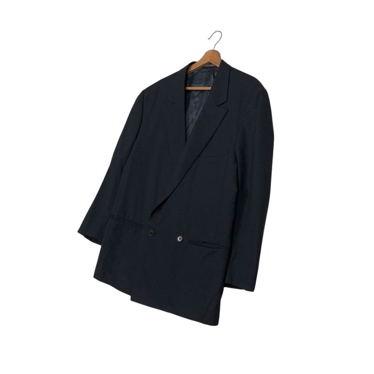 Versace 🔥ROCH BLACK VINTAGE COATS GIANNI VERSACE DOUBLE BREASTED Size US M / EU 48-50 / 2 - 4 Thumbnail