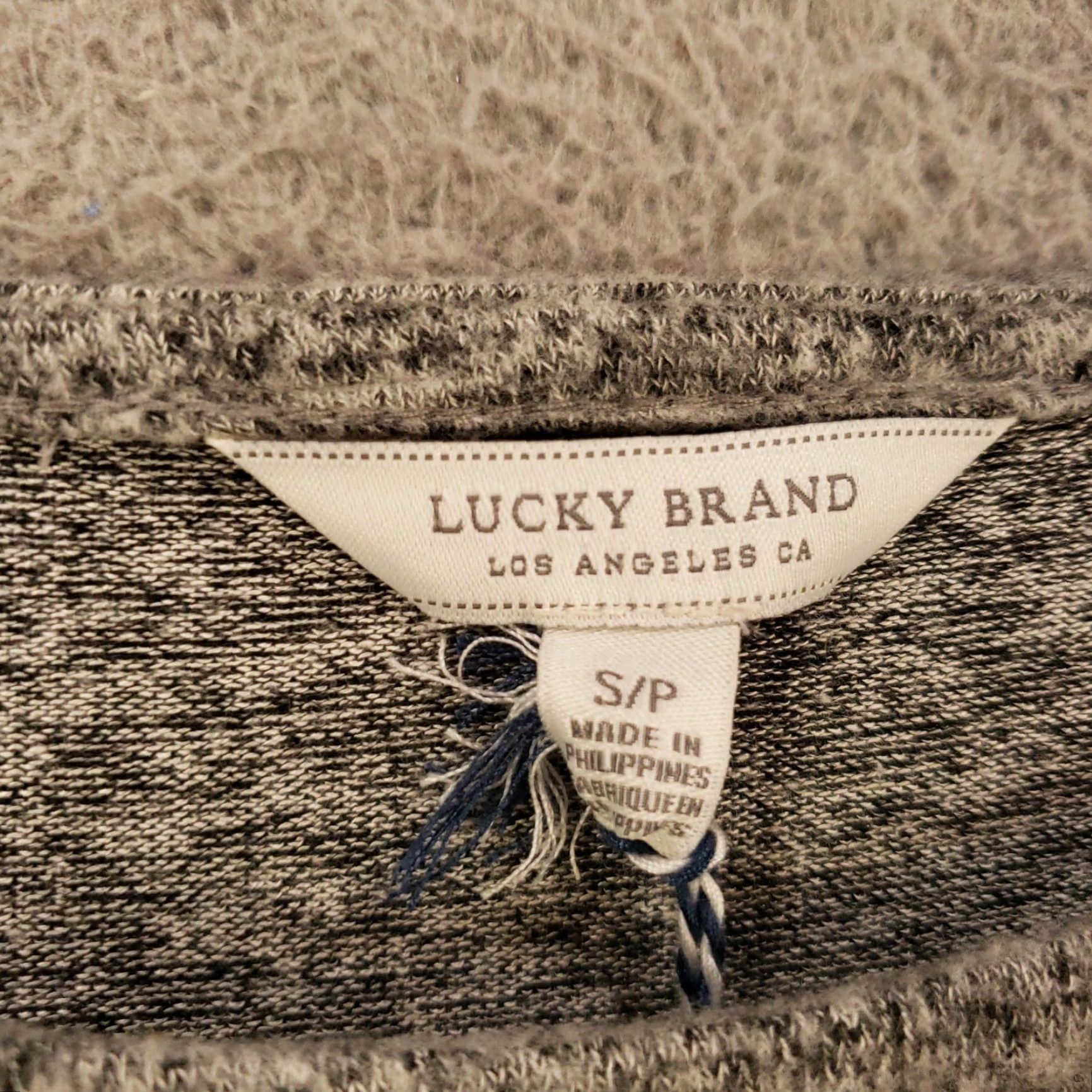 Lucky Brand New Lucky Brand Blouse Top Gray Heathered Flared Bell Flutter Sleeve NWT Size Small Womens Size S / US 4 / IT 40 - 3 Thumbnail