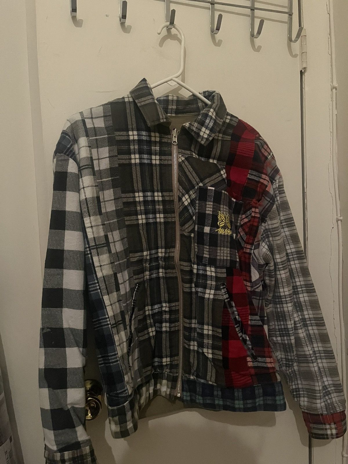 Needles Needles x AWGE Reversible Flannel Work Jacket | Grailed