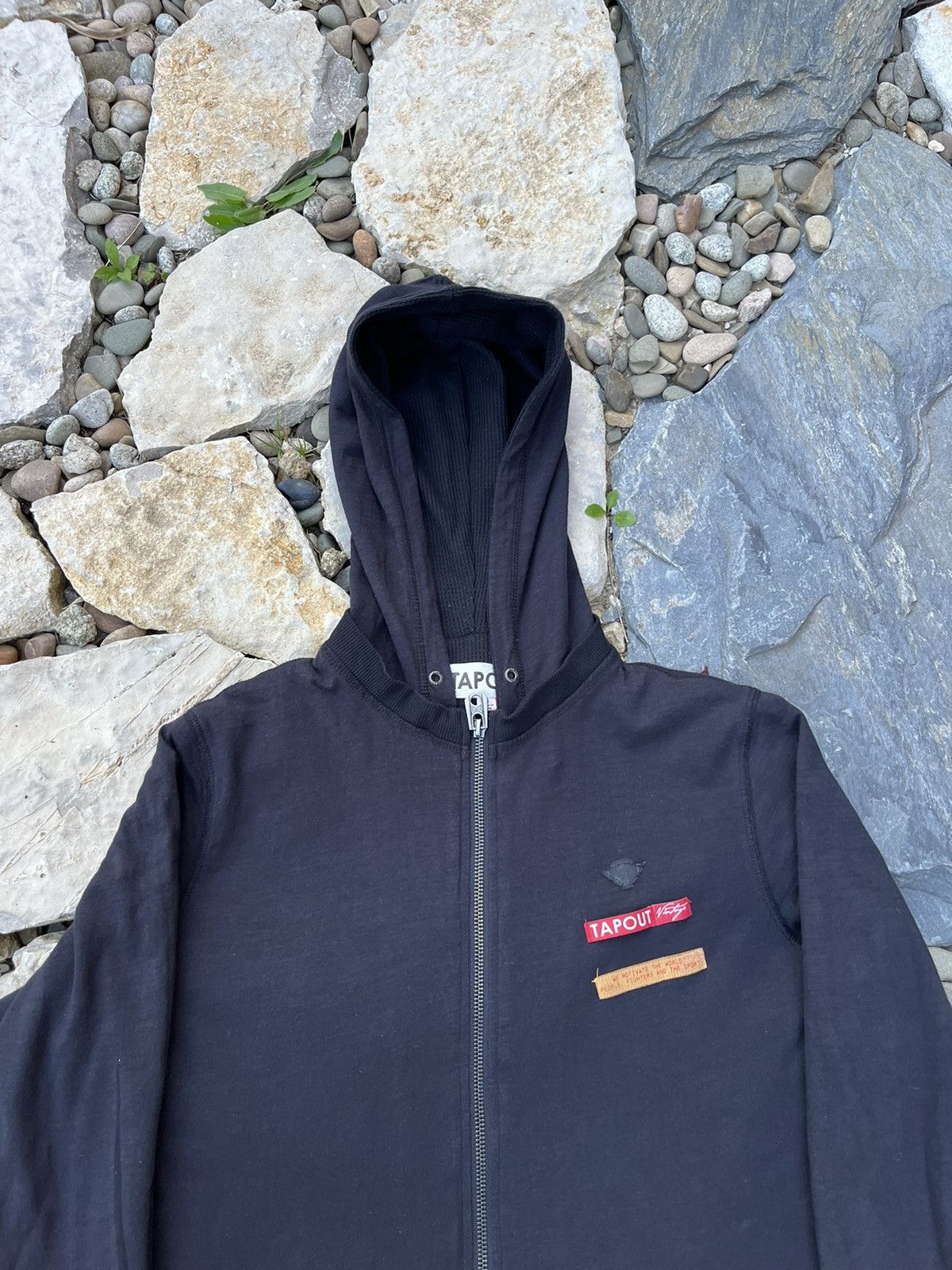 Affliction × Tapout Vintage Tapout y2k long sleeve zip hoodie waffle slim logo Size US M / EU 48-50 / 2 - 5 Thumbnail
