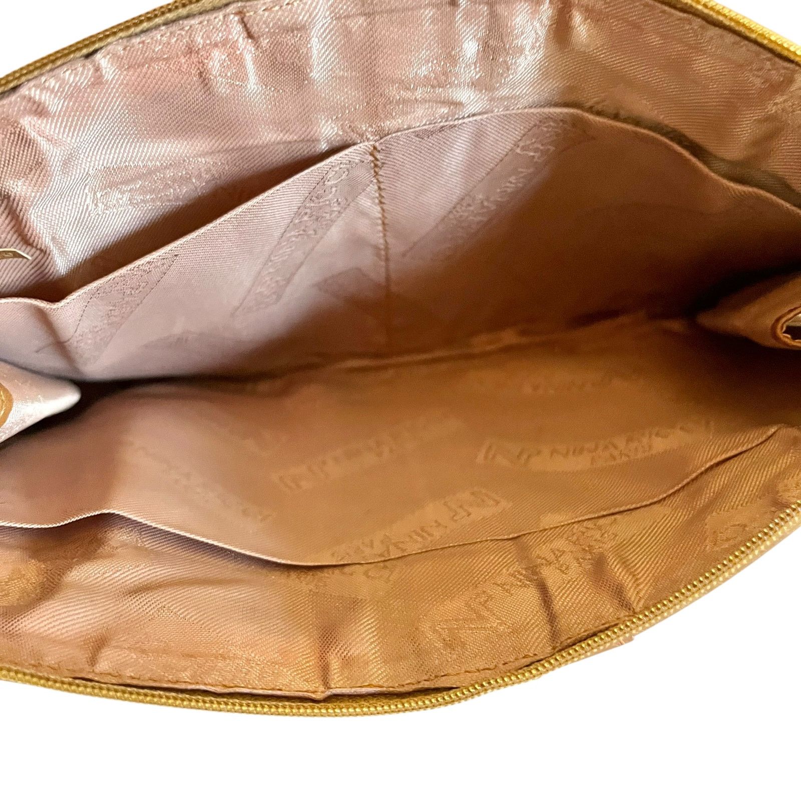 Nina Ricci × Vintage Nina Ricci Vintage Camel Tan Leather Wristlet Evening Bag Size ONE SIZE - 3 Thumbnail