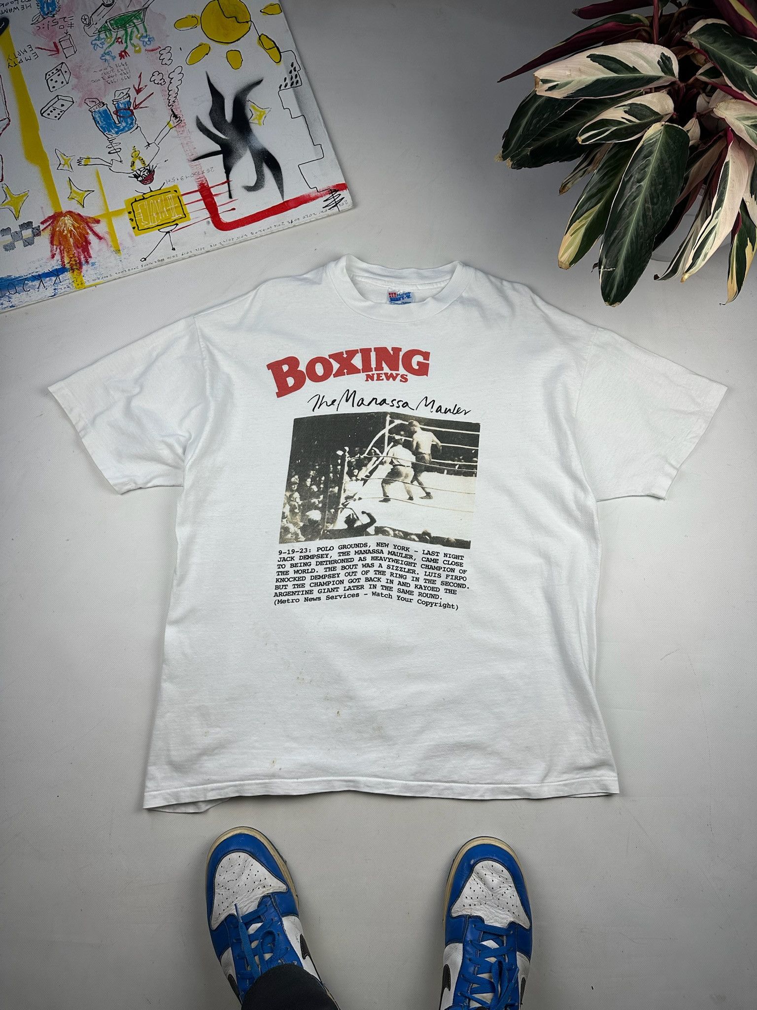 Rap Tees Vintage Jack Dempsey like Muhammad Ali Mike Tyson Boxing tee Size US XL / EU 56 / 4 - 1 Thumbnail