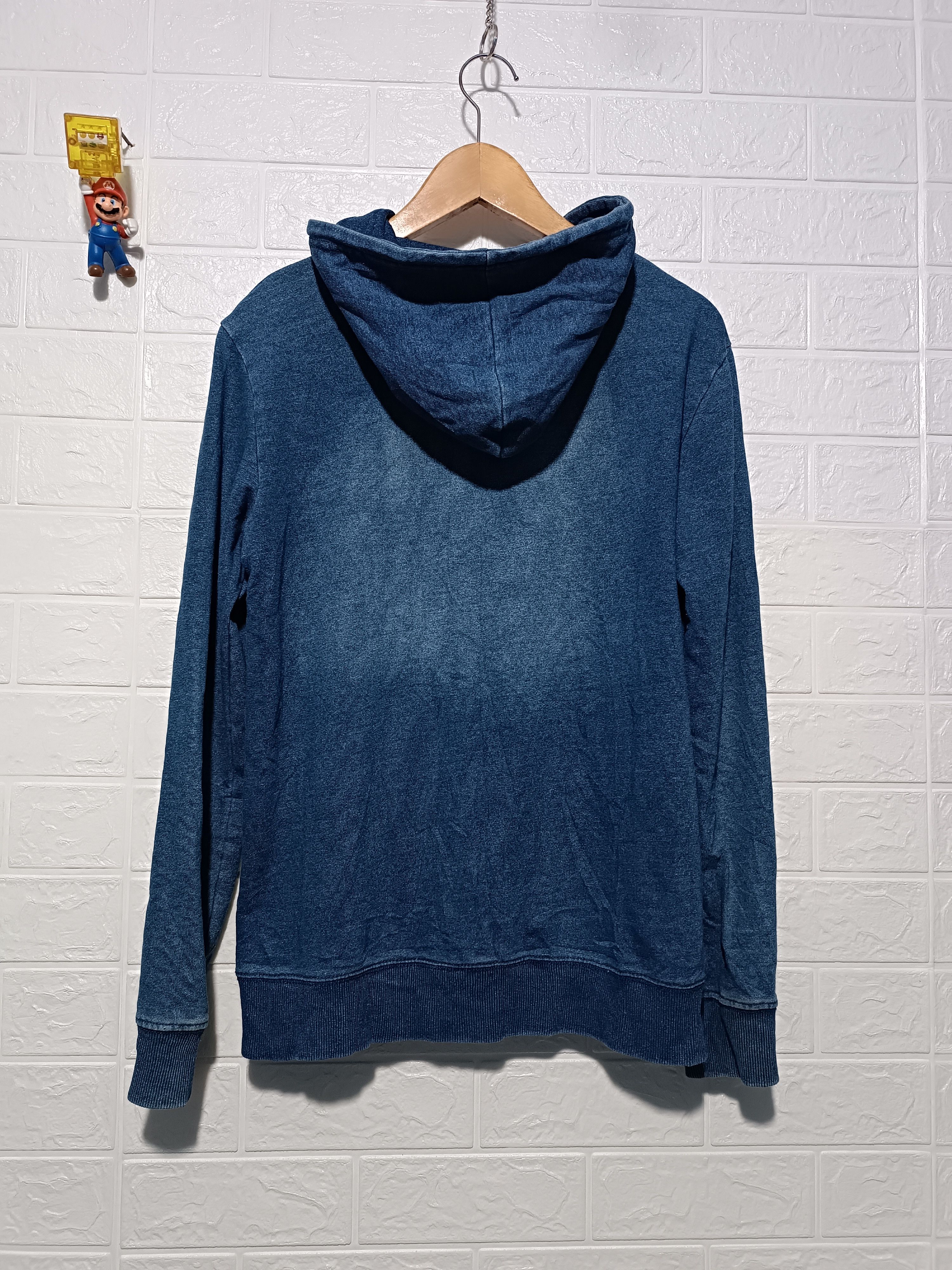 Japanese Brand Vintage Indigo Wash Hoodie Sweater American Flag Size US M / EU 48-50 / 2 - 5 Thumbnail