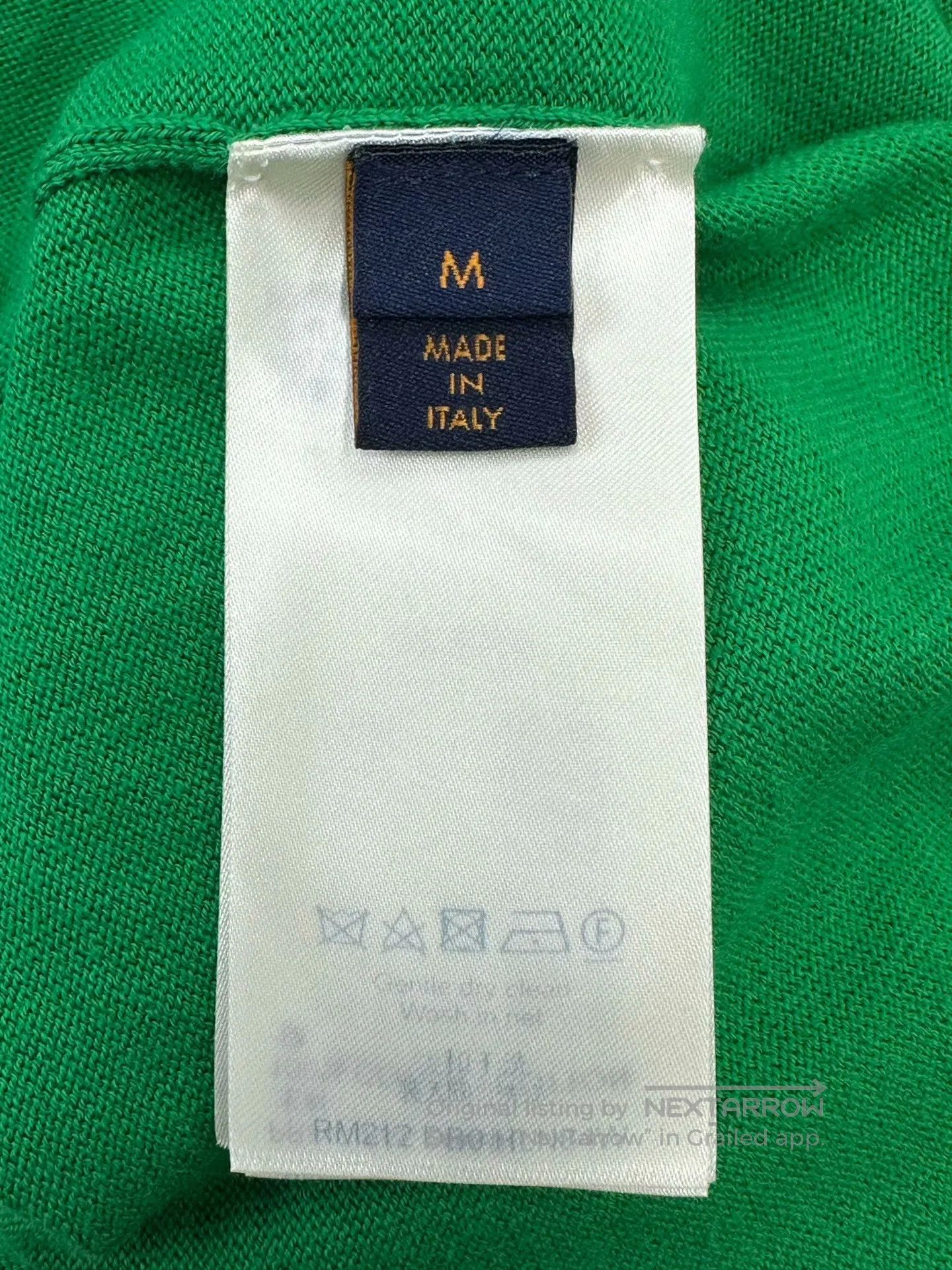 Louis Vuitton Louis Vuitton Green Letter Logo Knit Short Sleeve| Size US M / EU 48-50 / 2 - 4 Thumbnail