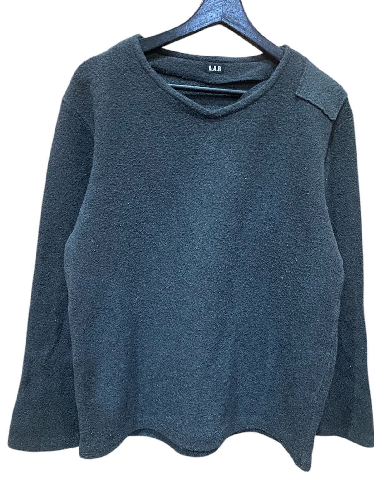 Yohji Yamamoto A.A.R Yohji Yamamoto Dark Grey Fleece Pullover Avant-Garde Size US S / EU 44-46 / 1 - 1 Thumbnail