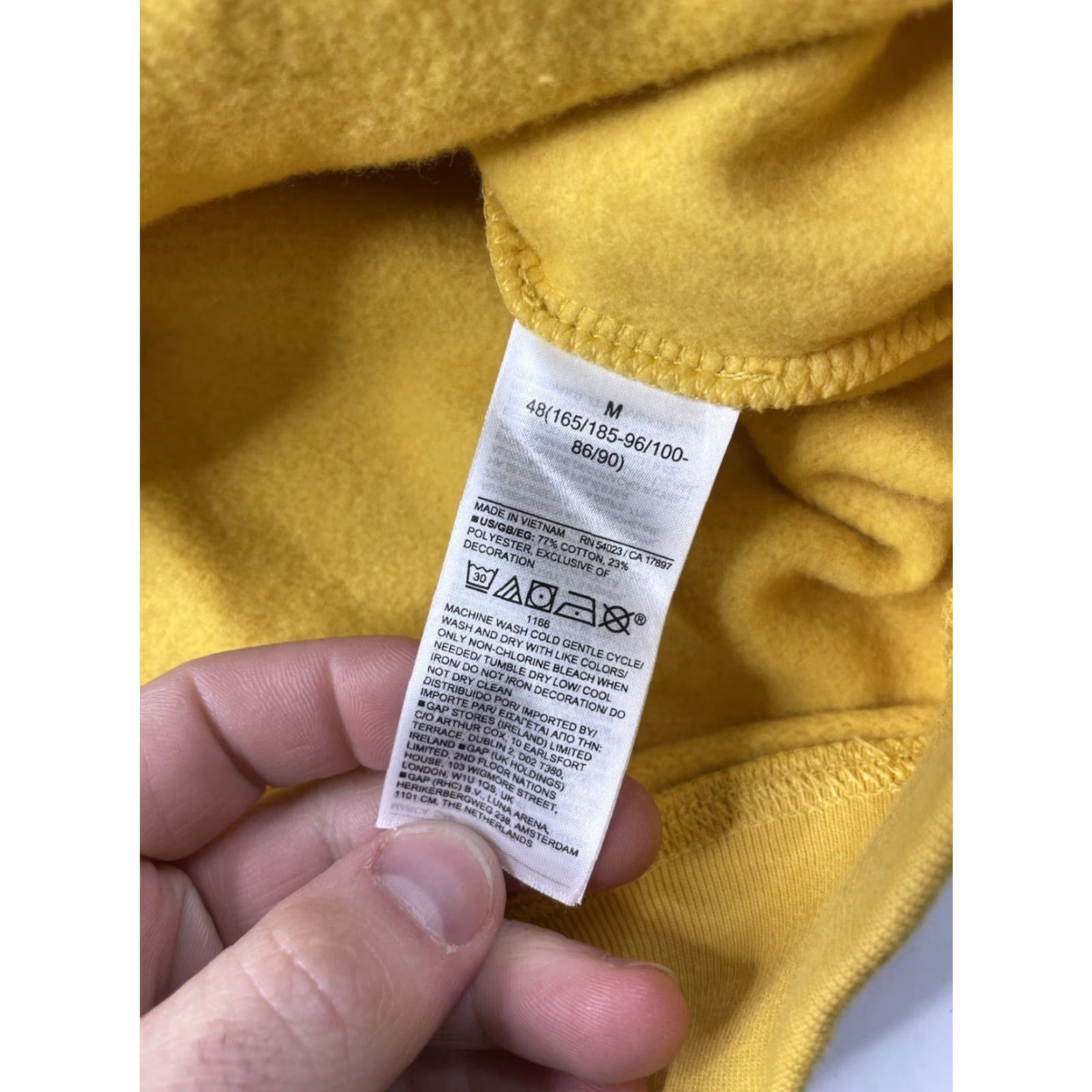 Gap Dapper Dan X Gap Hoodie Sweatshirt Limited Edition Size M Yellow Men Pullover Size US M / EU 48-50 / 2 - 5 Thumbnail