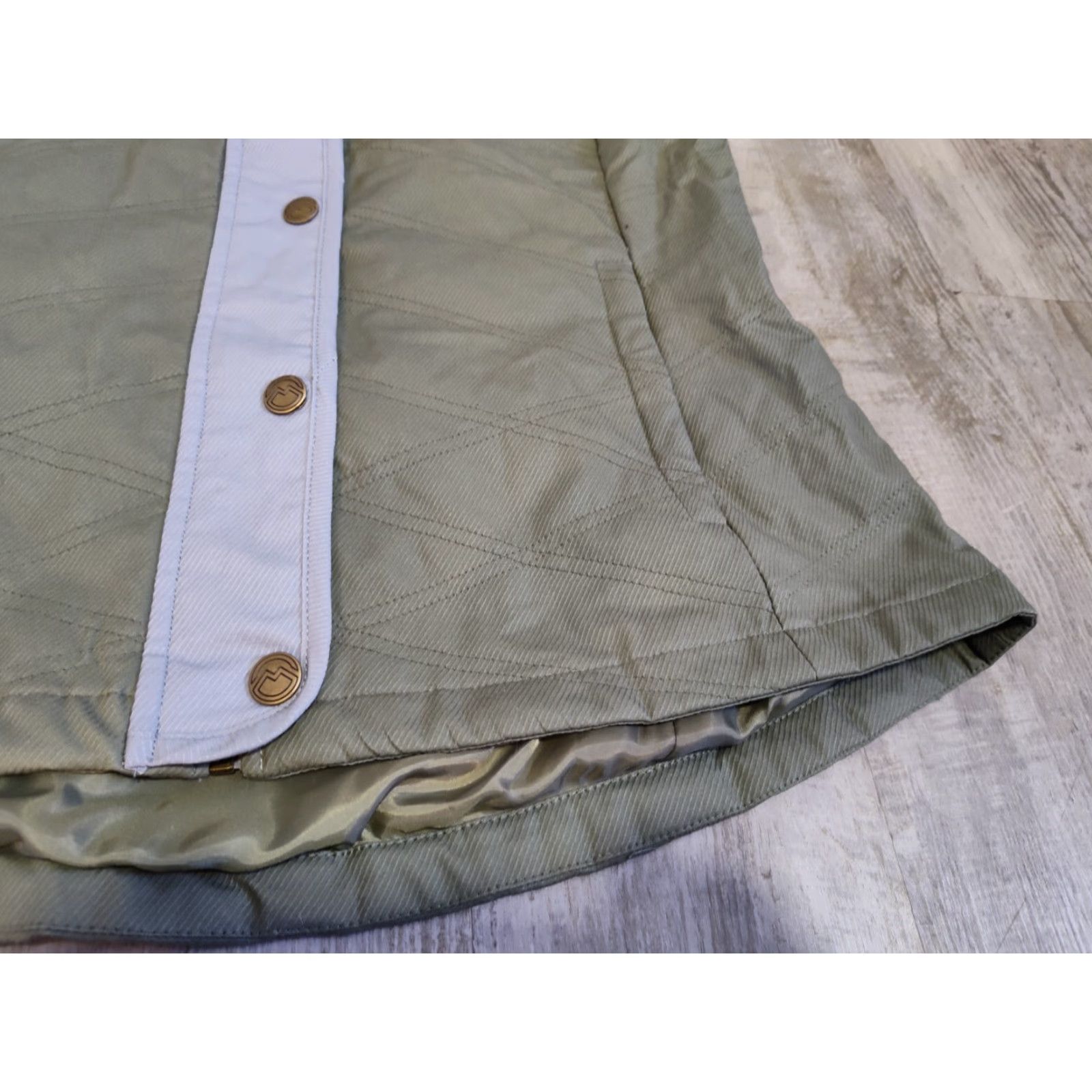 Vintage Magellan Outdoors Women’s XL Campfire Quilted Vest Olive Green Button Zip NWT Size XL / US 12-14 / IT 48-50 - 3 Thumbnail