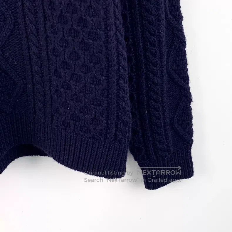 Gucci Gucci 22 dark blue twisted jacquad wool round-neck long-sl Size US XS / EU 42 / 0 - 4 Thumbnail