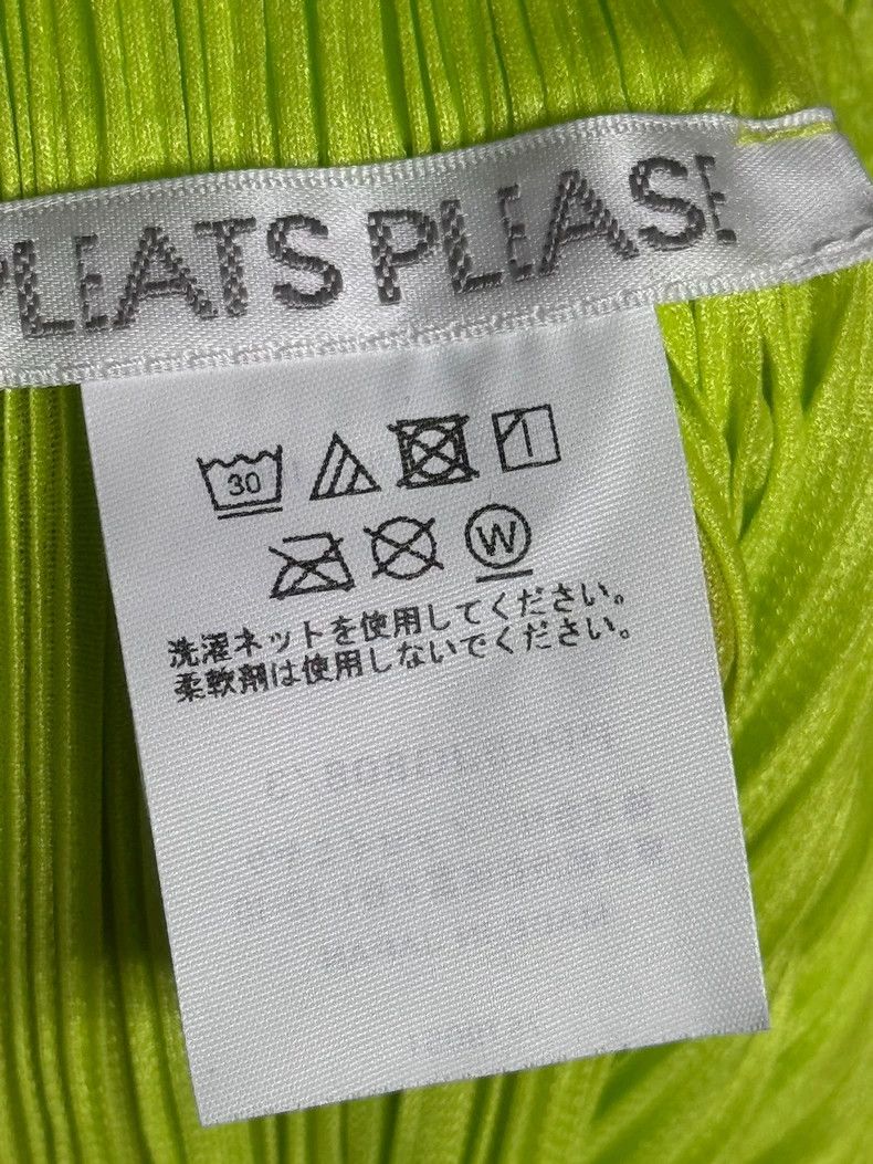 Issey Miyake Issey Miyake size:3 Fluorescent green pleated and colorful Size 22" - 3 Thumbnail