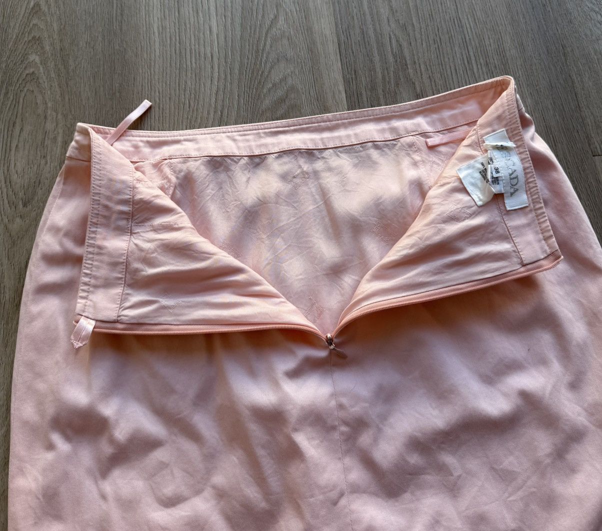 Escada Vintage Escada Pink Cotton Midi Skirt Size 38" / US 16 / IT 52 - 6 Thumbnail