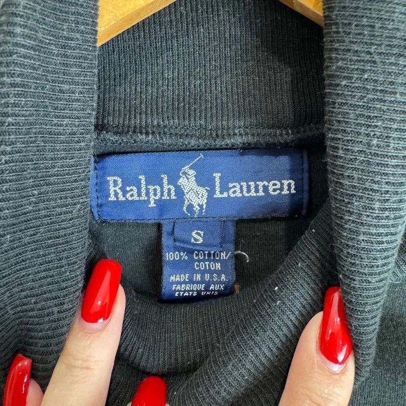 Polo Ralph Lauren Ralph Lauren Polo Black Turtleneck Sweater Sz S Made In USA Size US S / EU 44-46 / 1 - 4 Thumbnail