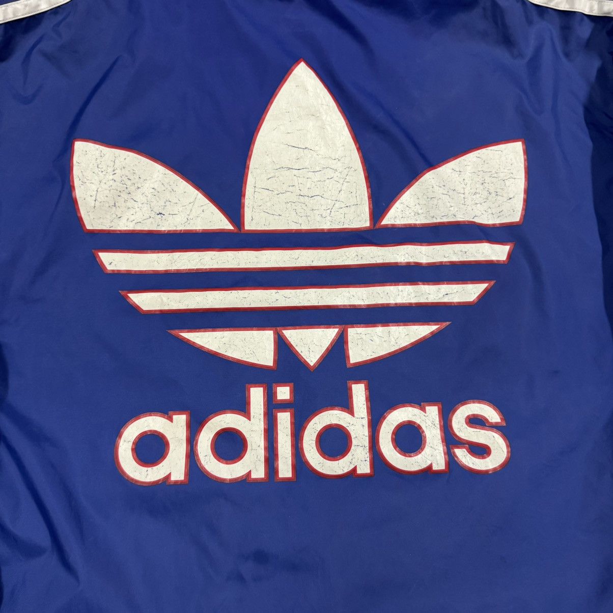 Vtg🔥Adidas Coach Longjacket Hoodies Big Logo