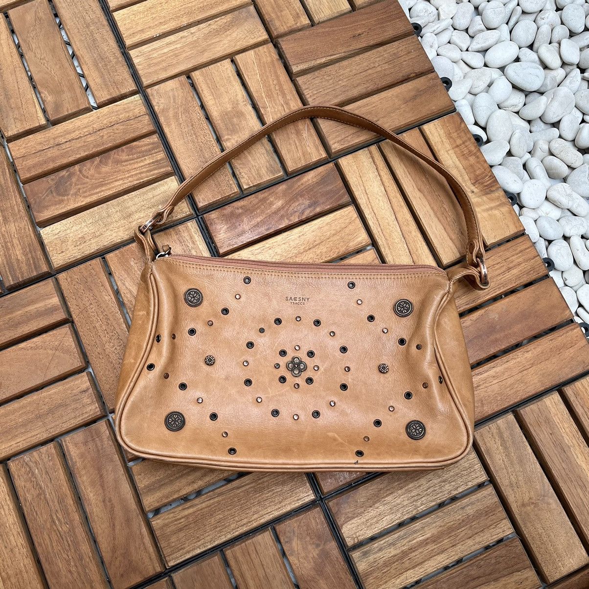 Leather × Y's × Yohji Yamamoto Leather Bag Yohji Yamamoto SACSNY Y'Saccs Vintage Hand Bags Size ONE SIZE - 1 Thumbnail