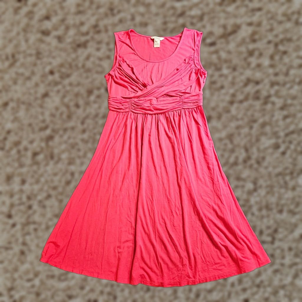 Vintage Sundance Dress Womens 8 Pink A Line Stretchy Sleeveless Casual Basic Dress Size M / US 6-8 / IT 42-44 - 1 Thumbnail