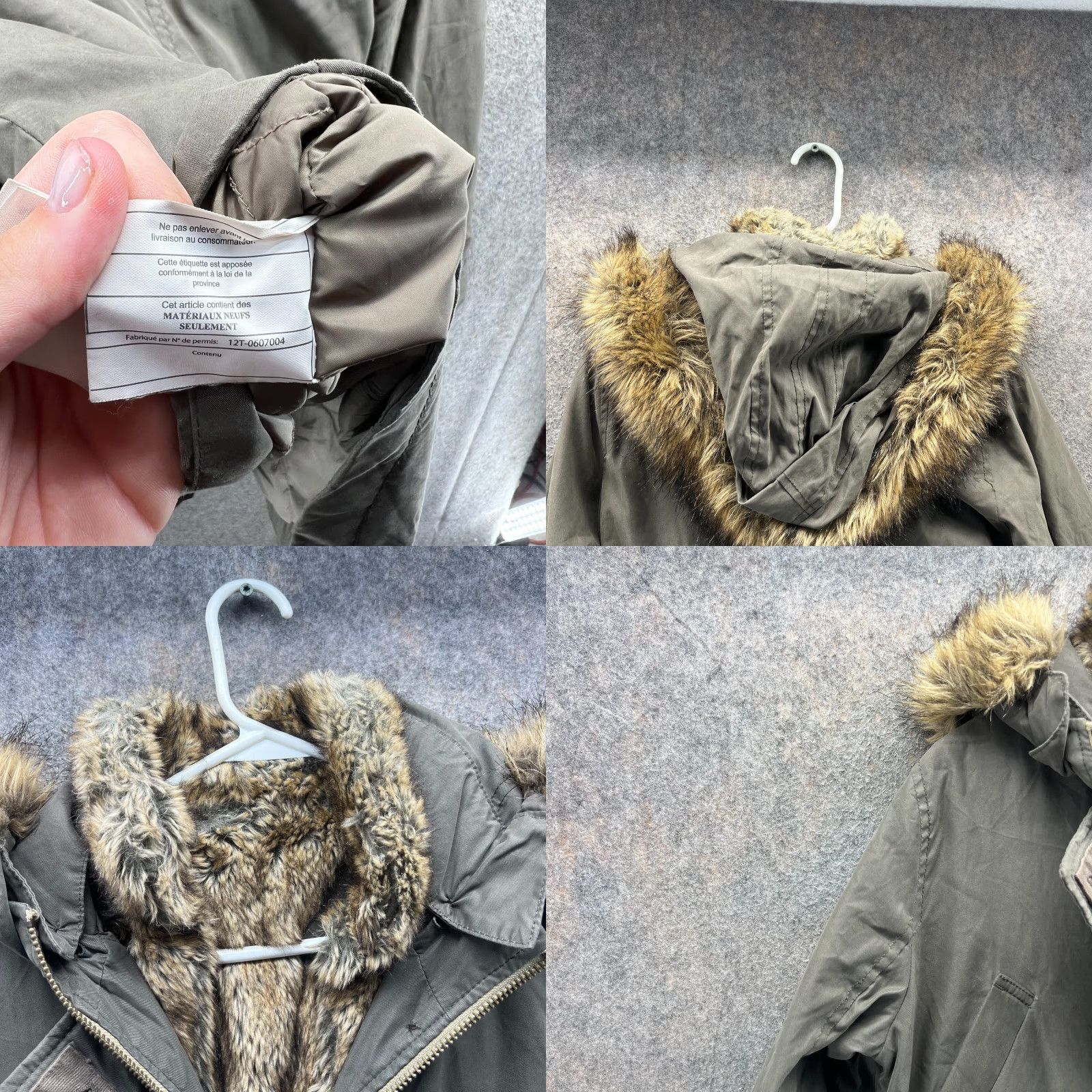 Abercrombie & Fitch Abercrombie & Fitch Parka Jacket Womens Small Green Olive Hooded Lined Vintage Size S / US 4 / IT 40 - 8 Thumbnail