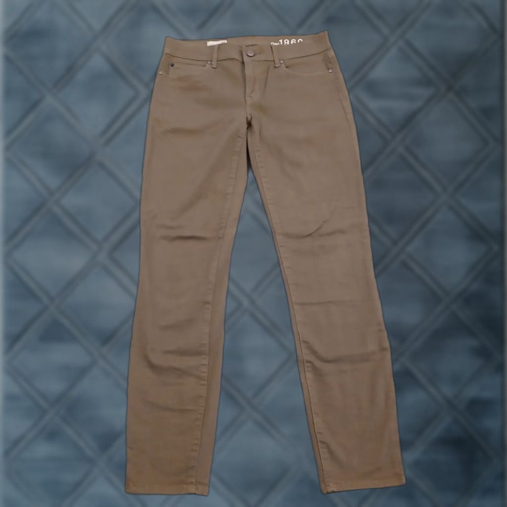 Gap Gap Jeans Womens Size 25 Gray Skinny Low Rise 27x27 Cotton Blend 1969 Pockets Womens Size 42" / US 20 - 1 Thumbnail
