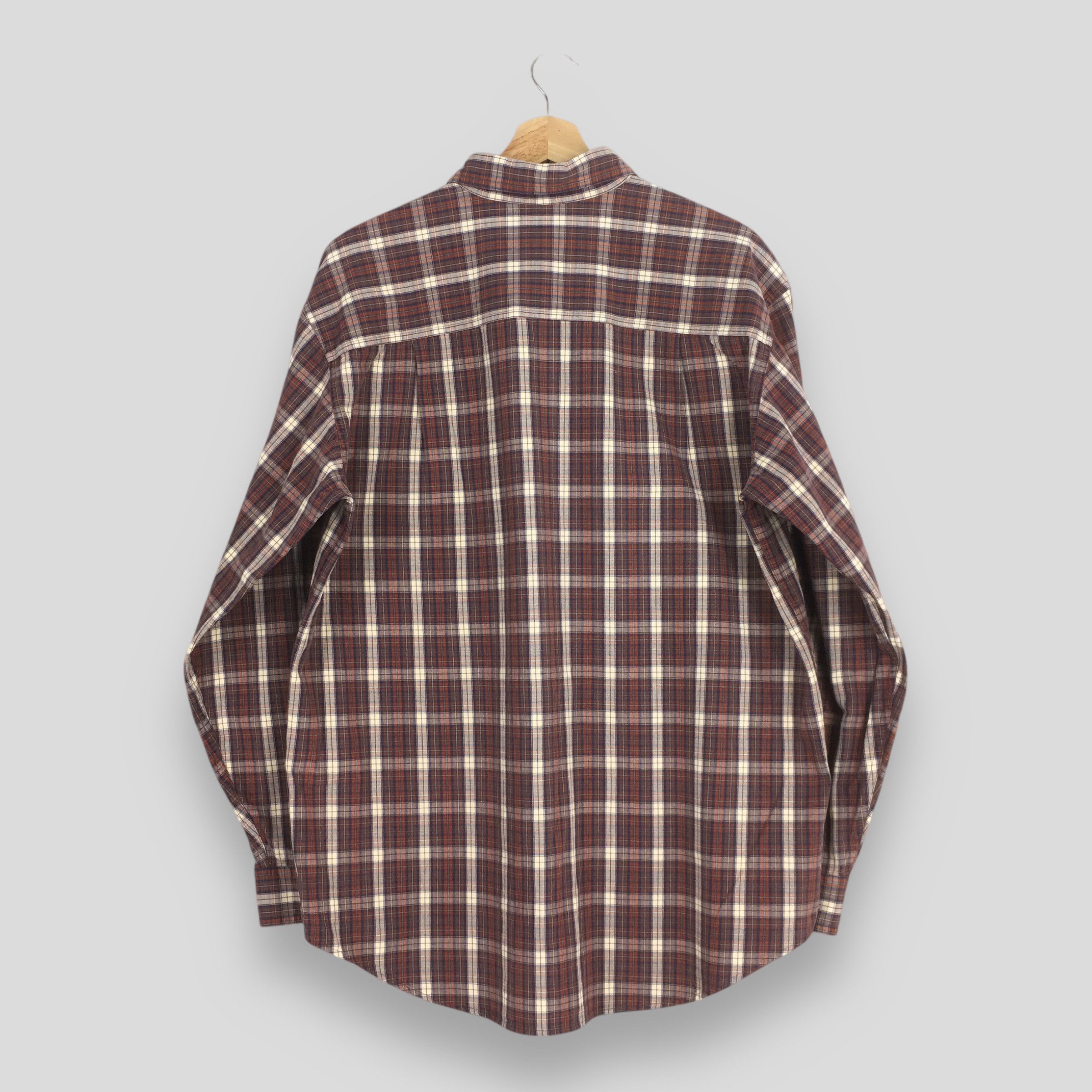 L.L. Bean Vintage LL Bean Flannel Checkered Shirt Medium Size US M / EU 48-50 / 2 - 6 Thumbnail