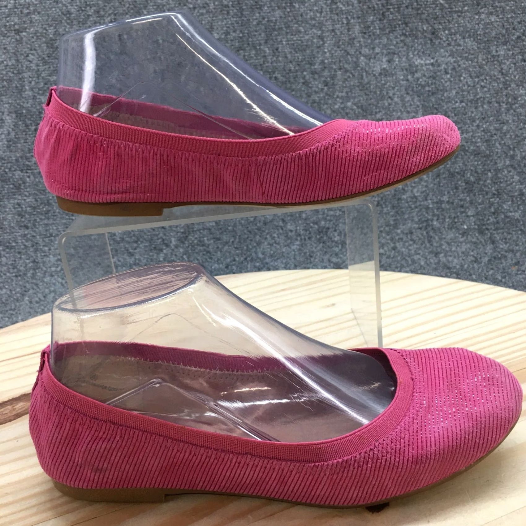 Vintage Aerosoles Ballet Flats Womens 6.5M Pink Fable Round Toe Casual Comfort Suede Size US 7 / IT 37 - 2 Thumbnail