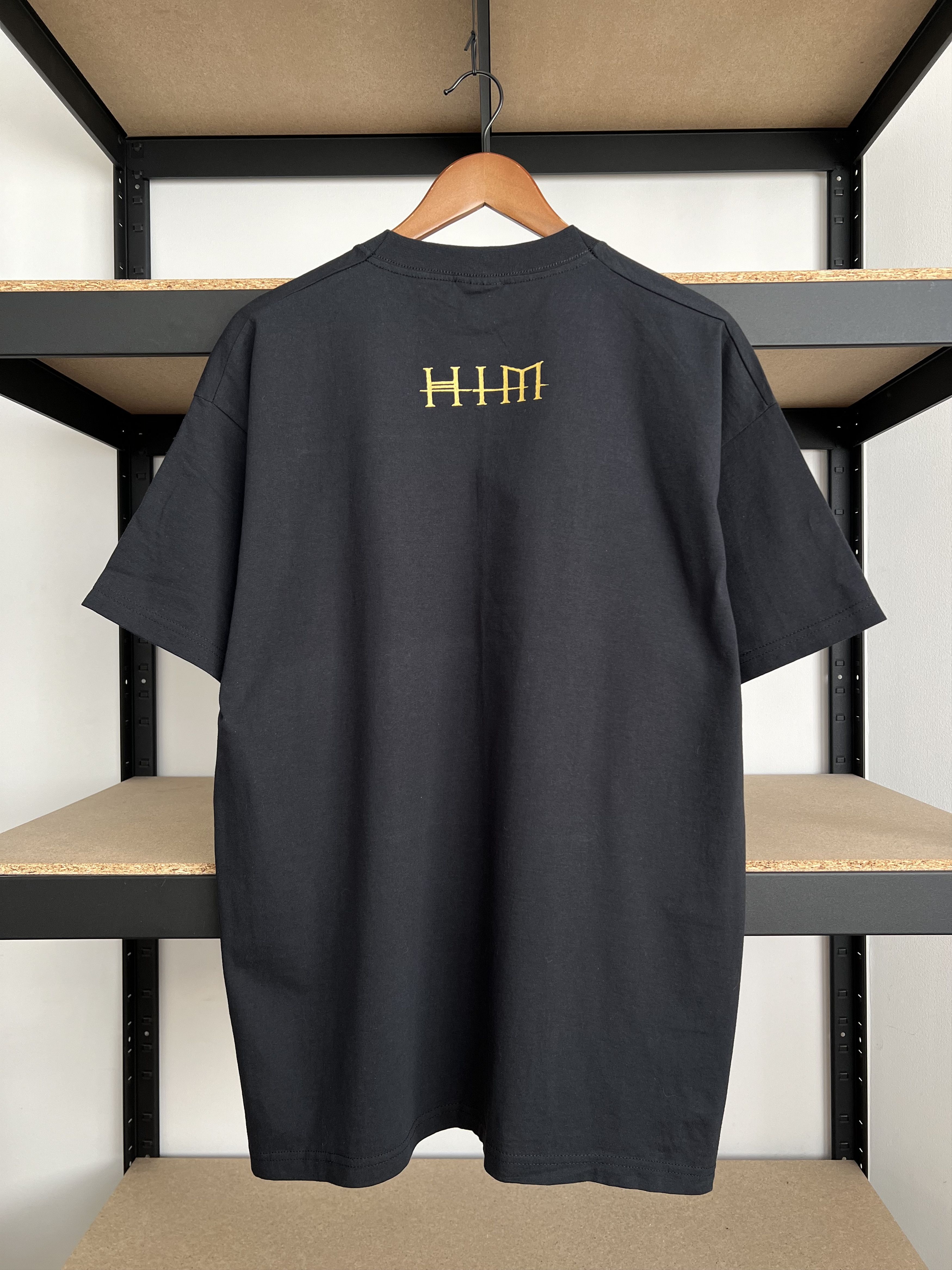 Band Tees Vintage 2003 HIM Glam Rock Band Black T-shirt Size US XL / EU 56 / 4 - 2 Thumbnail