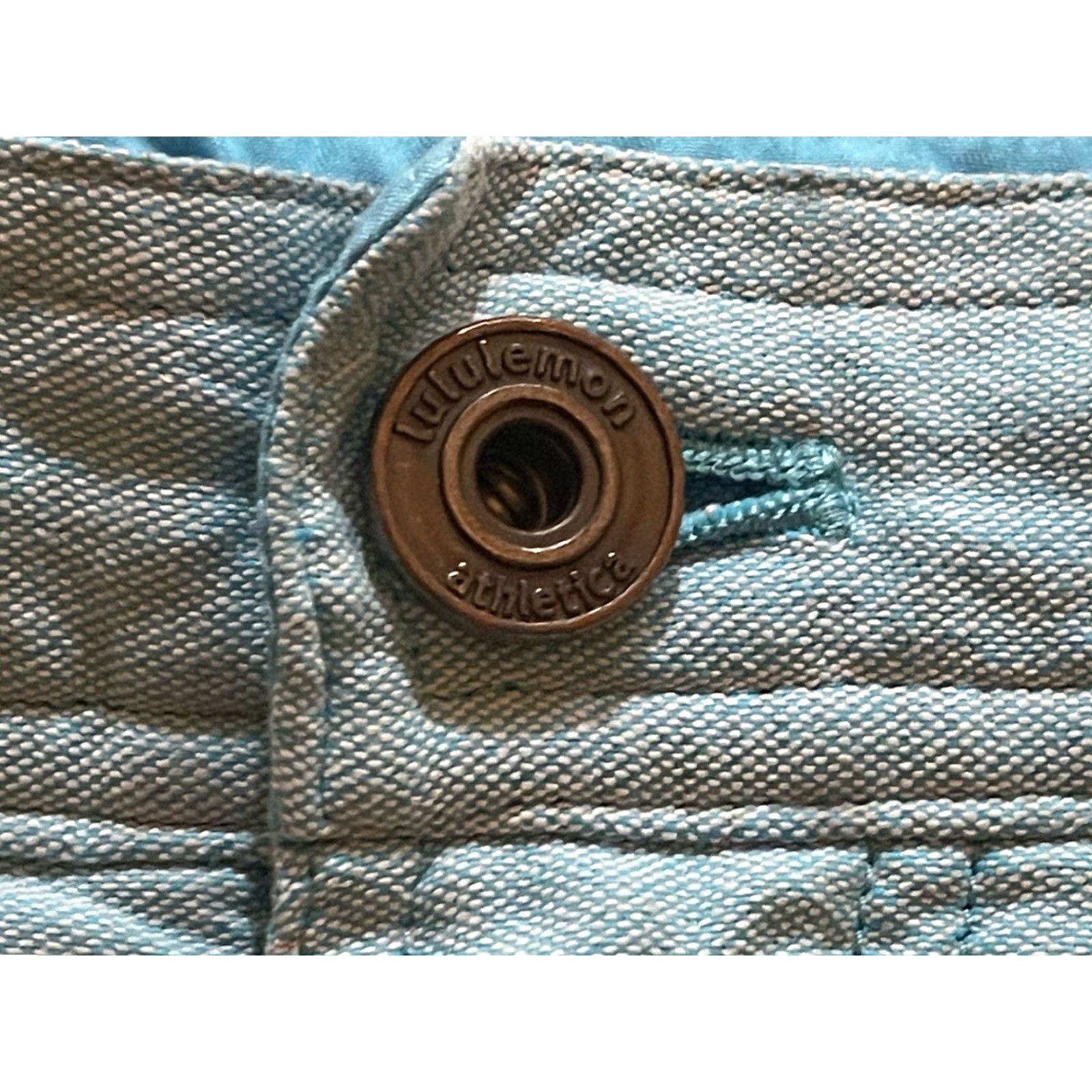 Lululemon Lululemon Athletica Shorts Men 38 Light Blue 10.5" Inseam Stretch LM7406S Button Closure Flat Front Solid Microfiber Chino 90s Outdoor Preppy Size US 38 / EU 54 - 2 Thumbnail