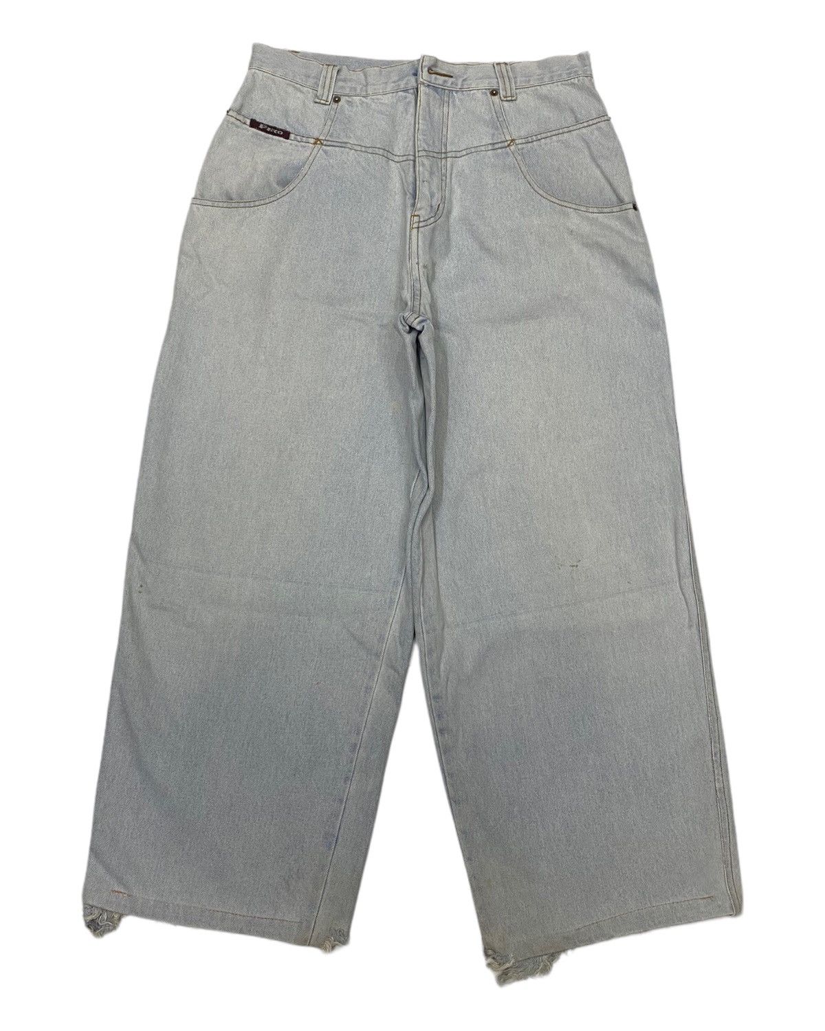 Hysteric Glamour BAGGY JEANS PIKO HAWAIIAN DISTRESSED DENIM BAGGY SKATER Size US 32 / EU 48 - 1 Thumbnail