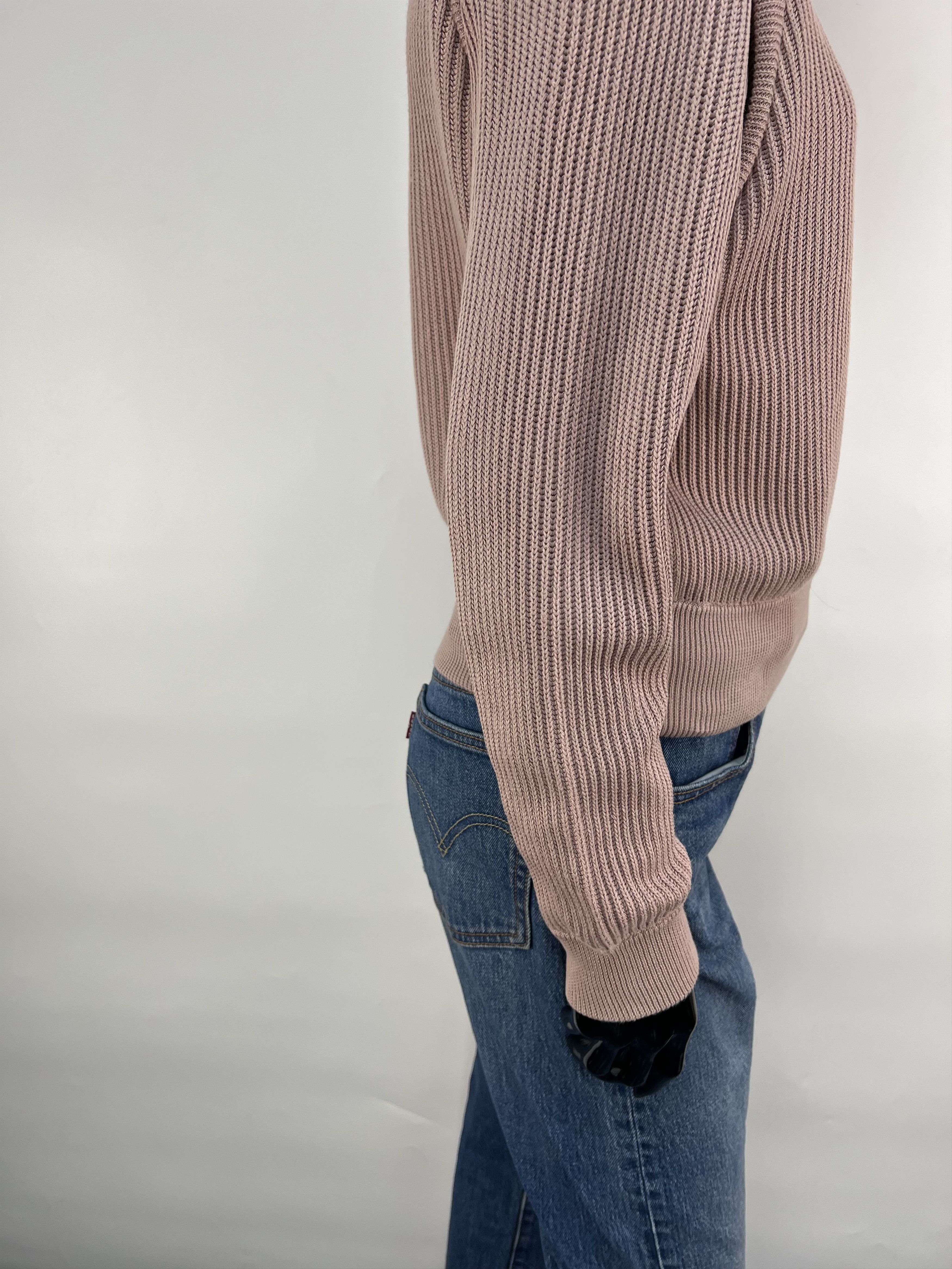 Brunello Cucinelli Brunello Cucinelli Ribbed Cotton Crew Neck Sweater Size 12 Size XS / US 0-2 / IT 36-38 - 9 Thumbnail