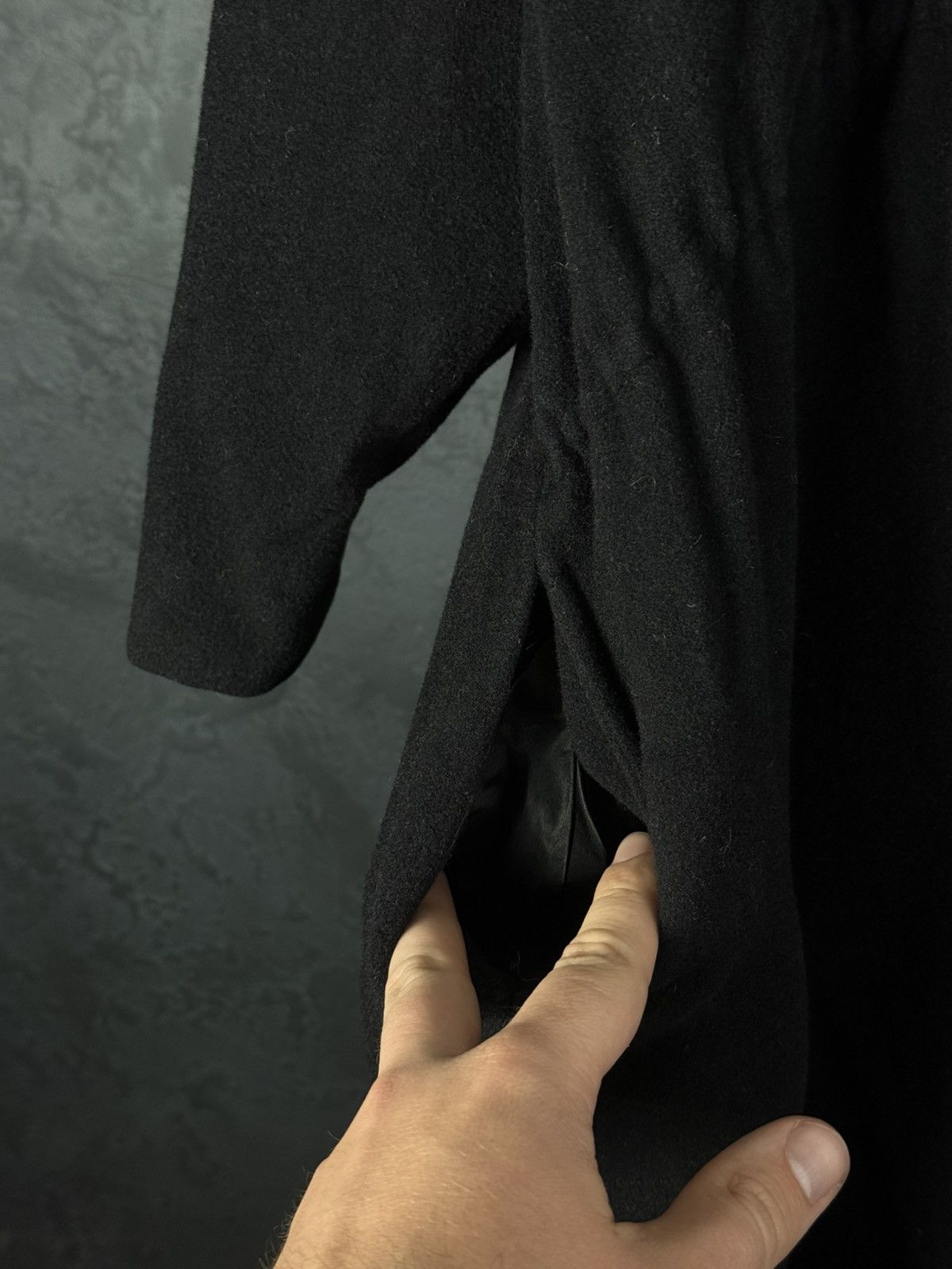 Ann Demeulemeester Ann Demeulemeester Black 100% Wool Oversized Coat Cardigan Size XS / US 0-2 / IT 36-38 - 10 Thumbnail