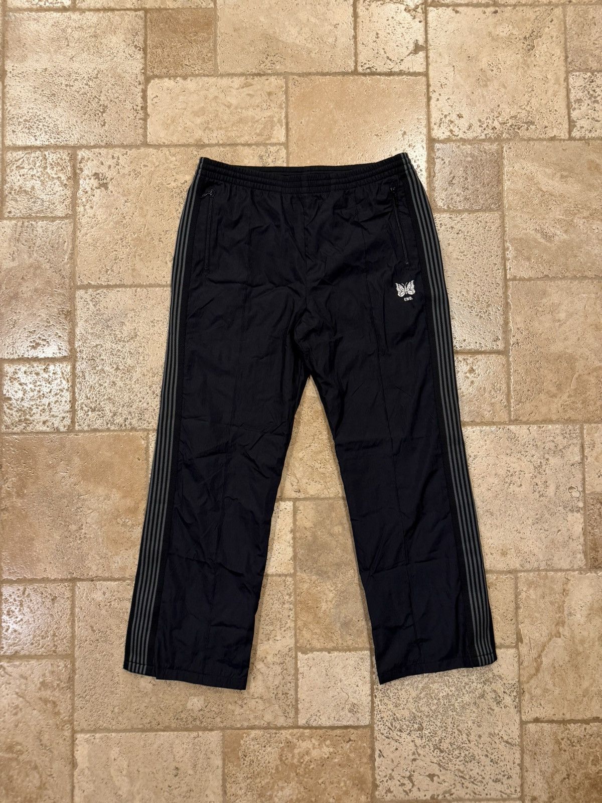 END. × Needles Needles x END Black / Gray Nylon Track Panfs Size US 36 / EU 52 - 16 Thumbnail