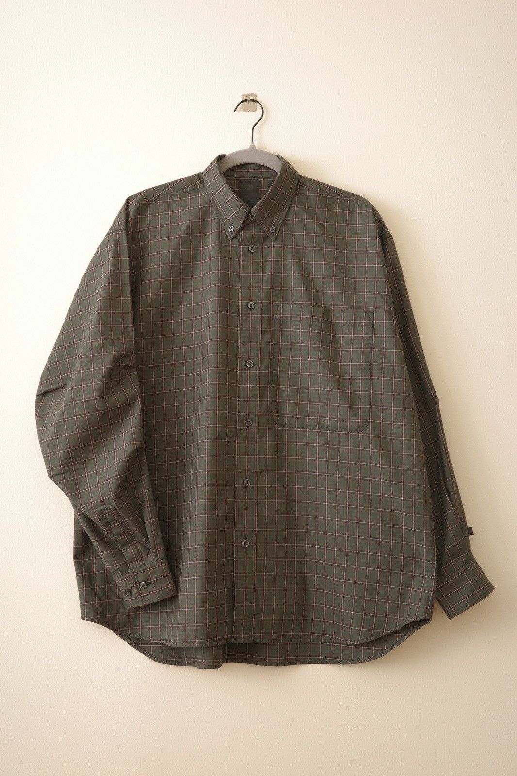 image of Daiwa Pier39 - Green Tartan Plaid Tech Button Down Shirt, Men's (Size Small)