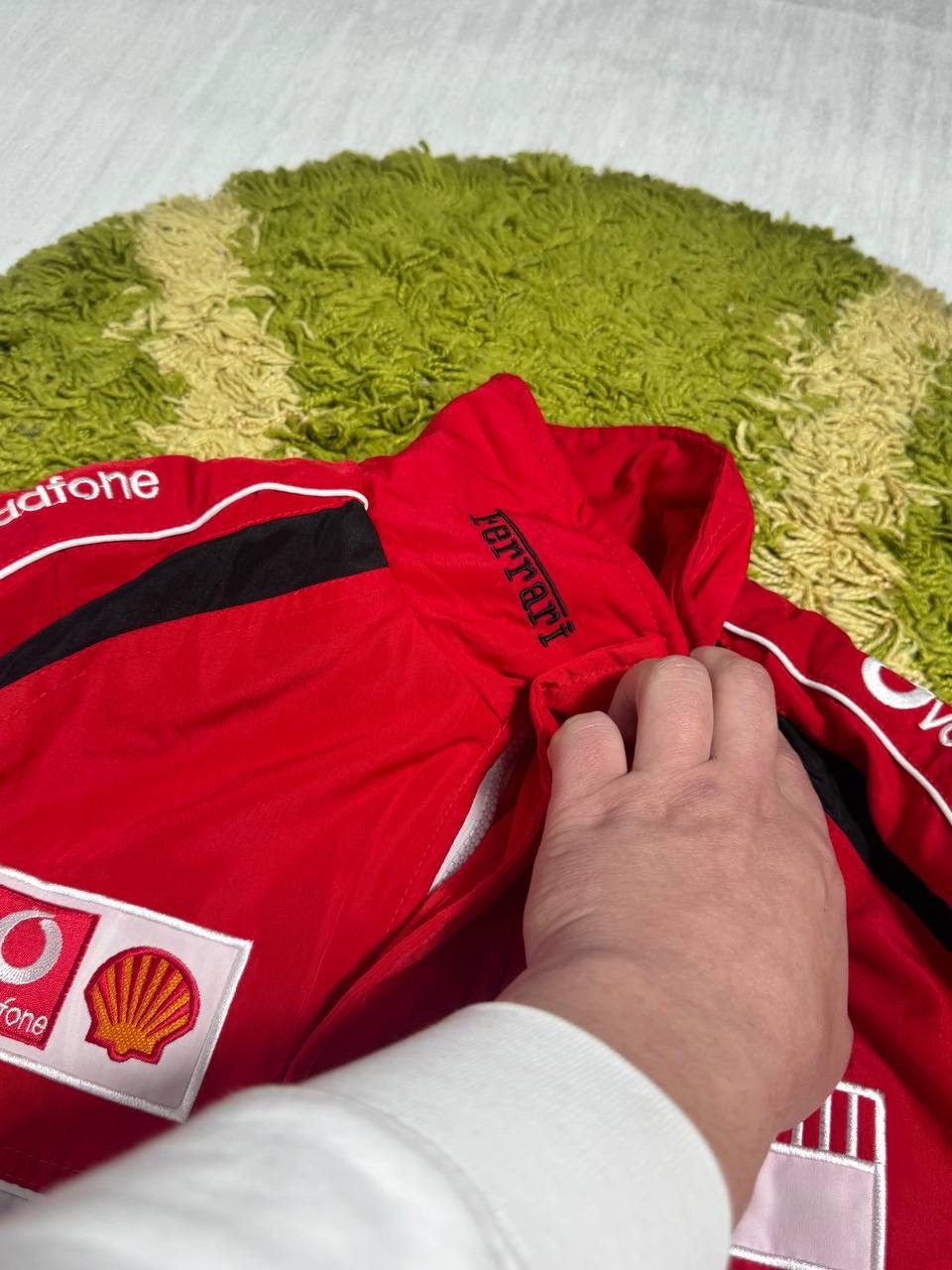 Ferrari Vintage Ferrari Bomber Jacket Big Logo F1 Size US L / EU 52-54 / 3 - 5 Thumbnail