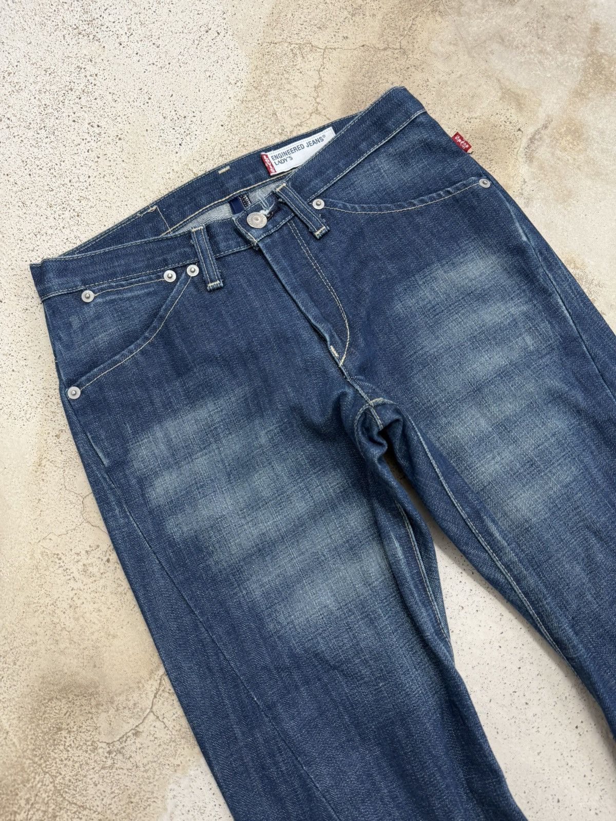 Levi's Levis Enginereed Jeans Lady’s Stonewash Denim Pants Size 27" / US 4 / IT 40 - 3 Thumbnail
