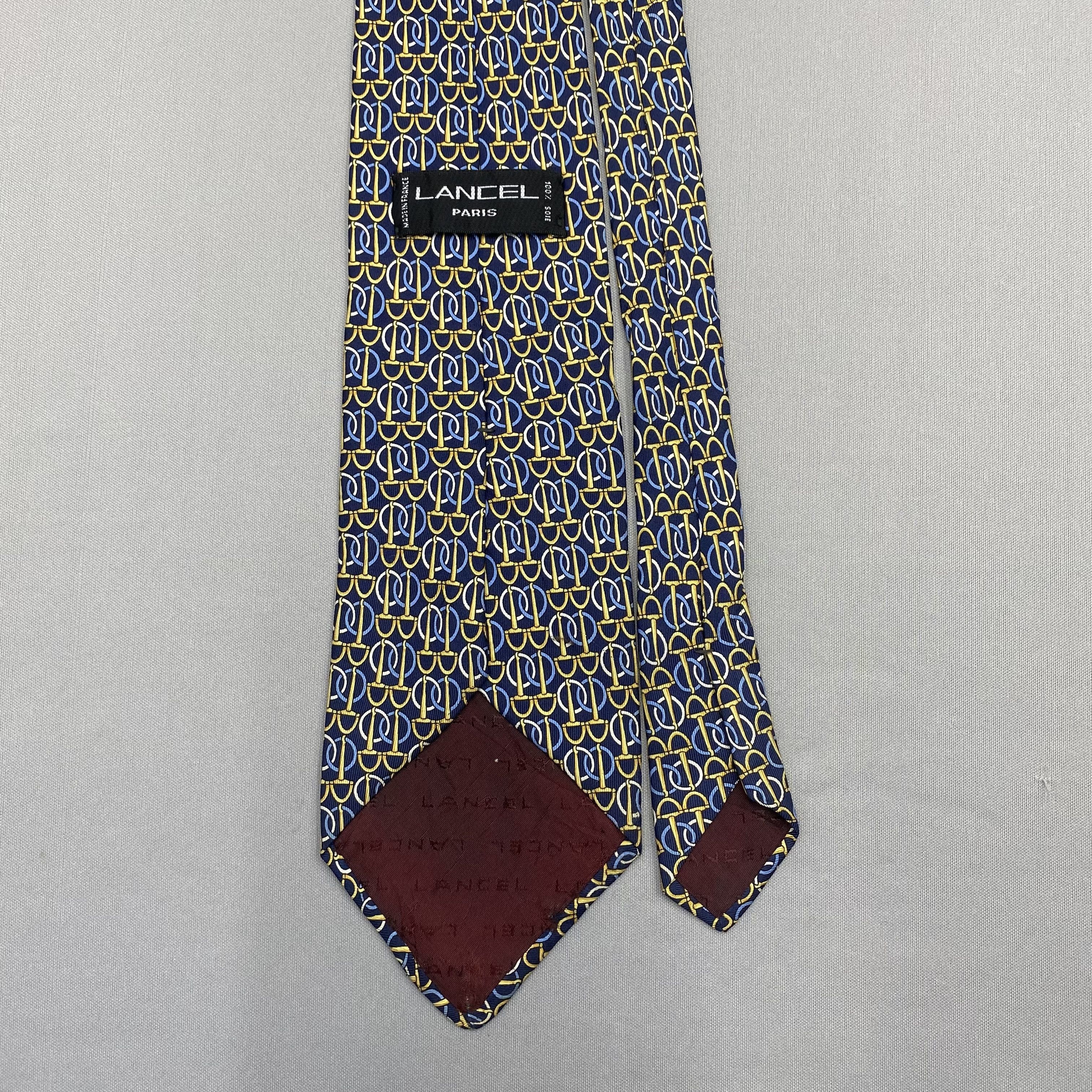 Lancel Vintage Lancel SILK Necktie Cravate Pure Silk Neck Tie Size ONE SIZE - 6 Thumbnail